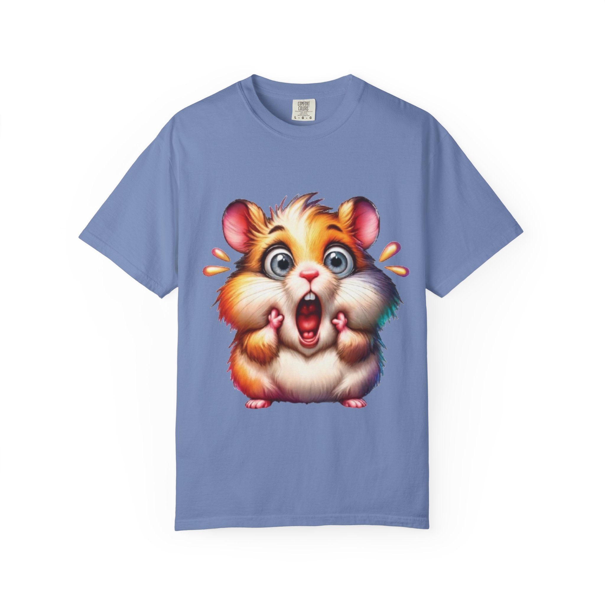 Hilarious Shocked Hamster – Cute & Chaotic Rodent Meme T-Shirt