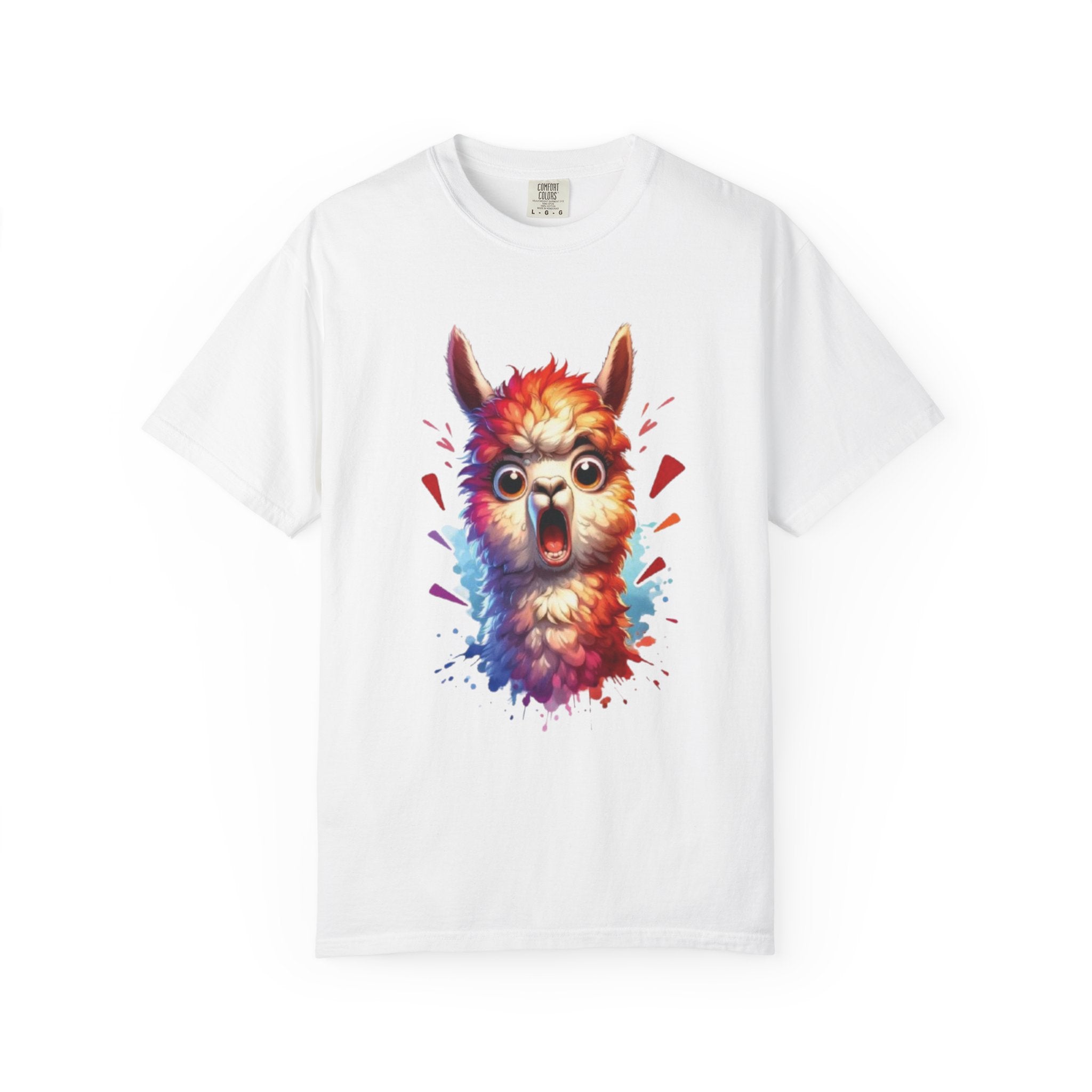 Funny Llama  Graphic Tee– Fluffy Chaos & Drama Meme T-Shirt