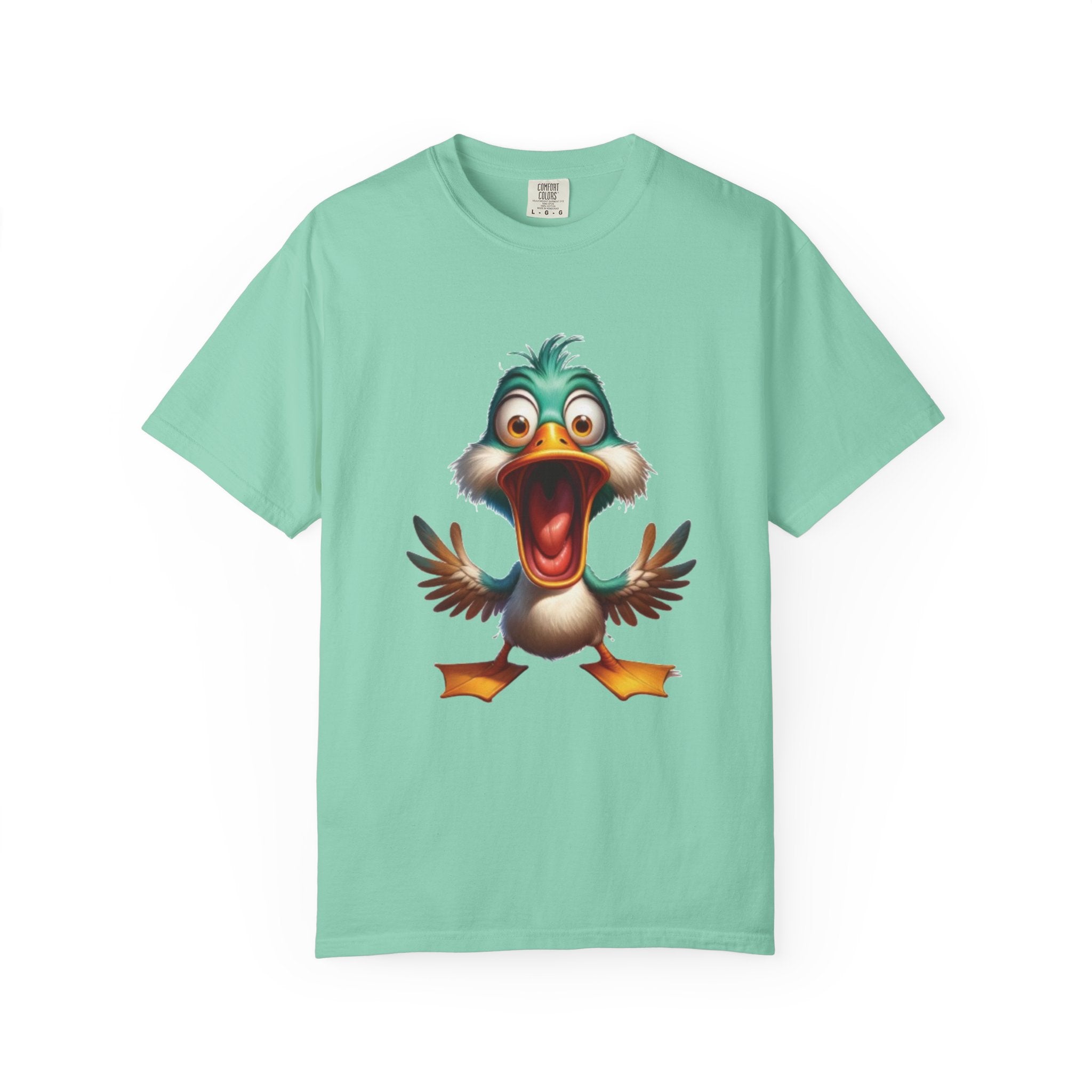 Silly Duck Cartoon Design – Hilarious & Quirky T-Shirt Graphic
