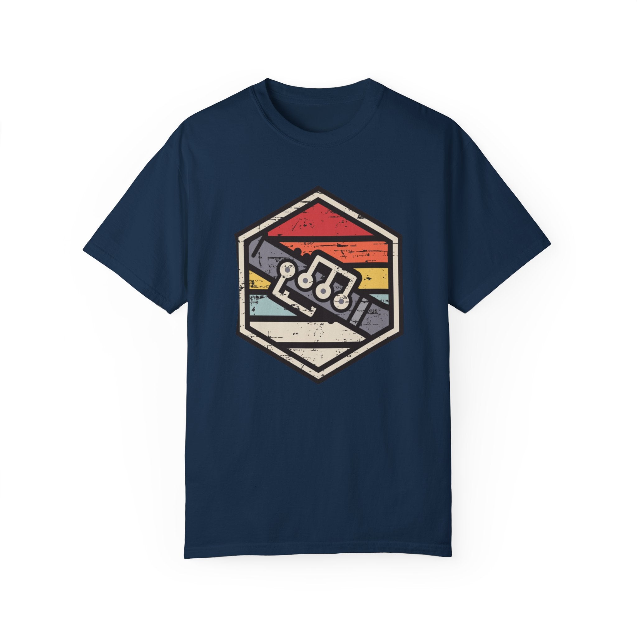 Retro Badge Oboe T-Shirt – Vintage Woodwind Music Tee for Oboists & Band Fans