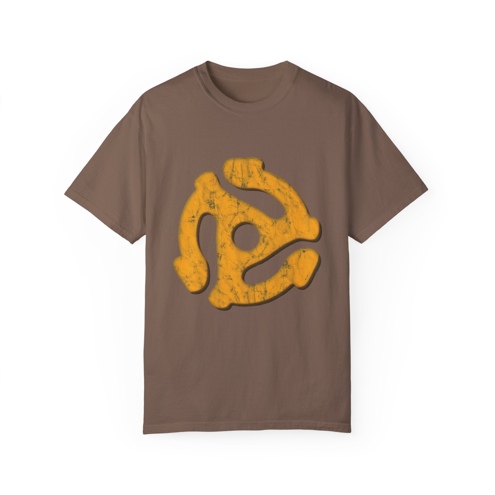 45 Record Adapter T-Shirt – Vintage Distressed Vinyl Music Tee