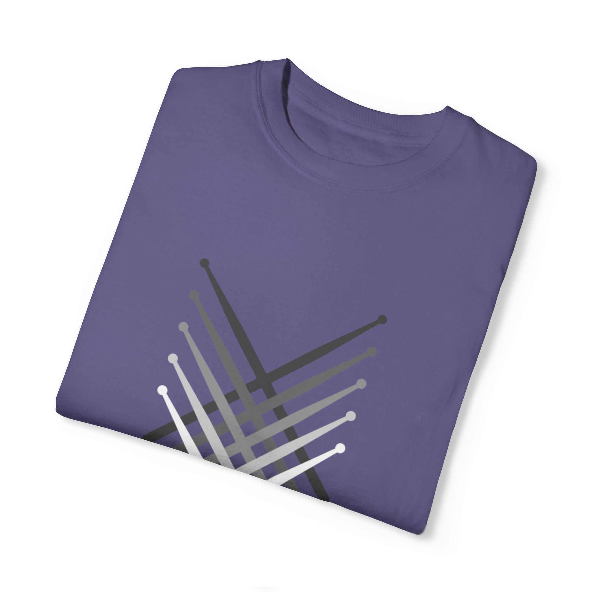 Retro Fading Percussion Drum Sticks T-Shirt – Marching Band Music Tee