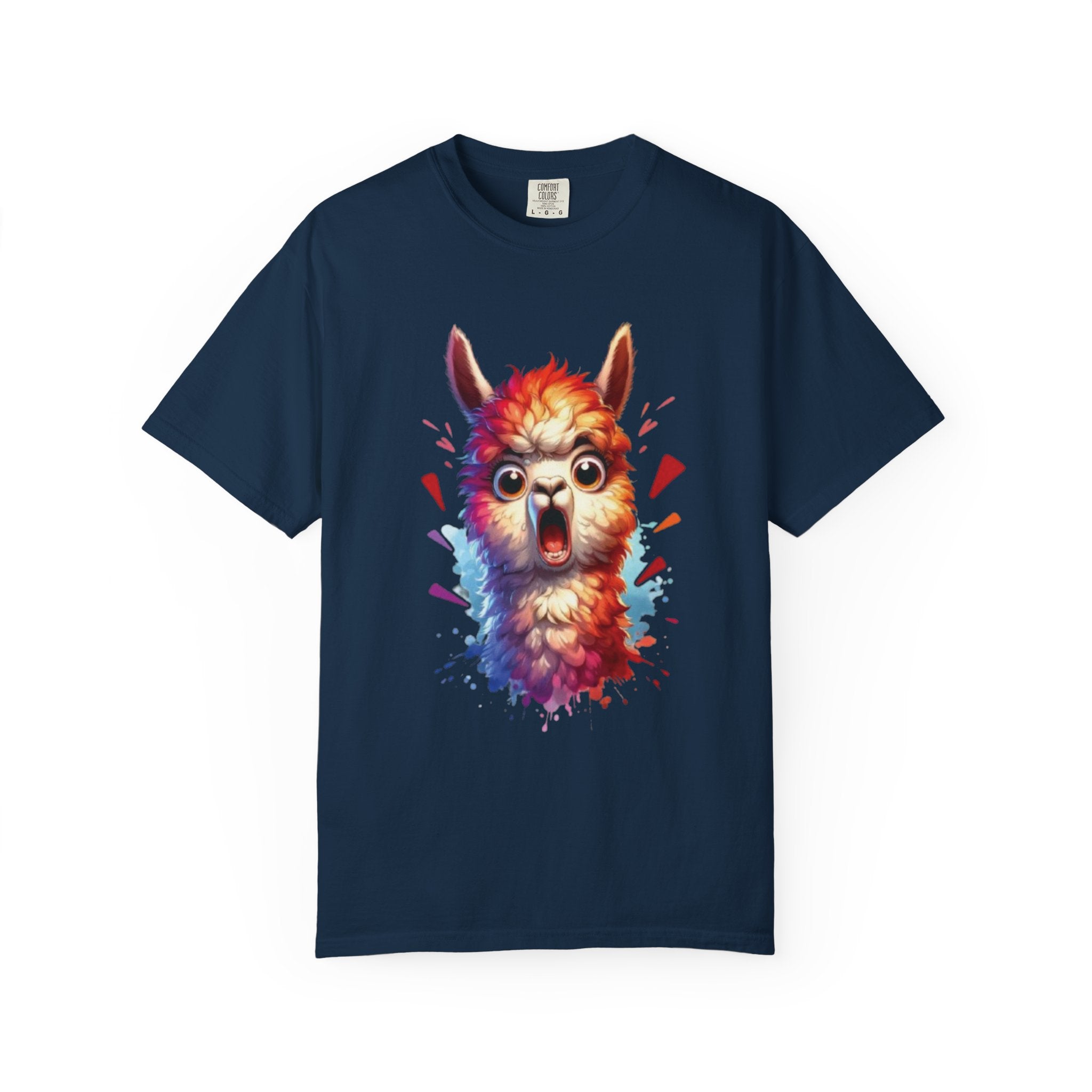 Funny Llama  Graphic Tee– Fluffy Chaos & Drama Meme T-Shirt