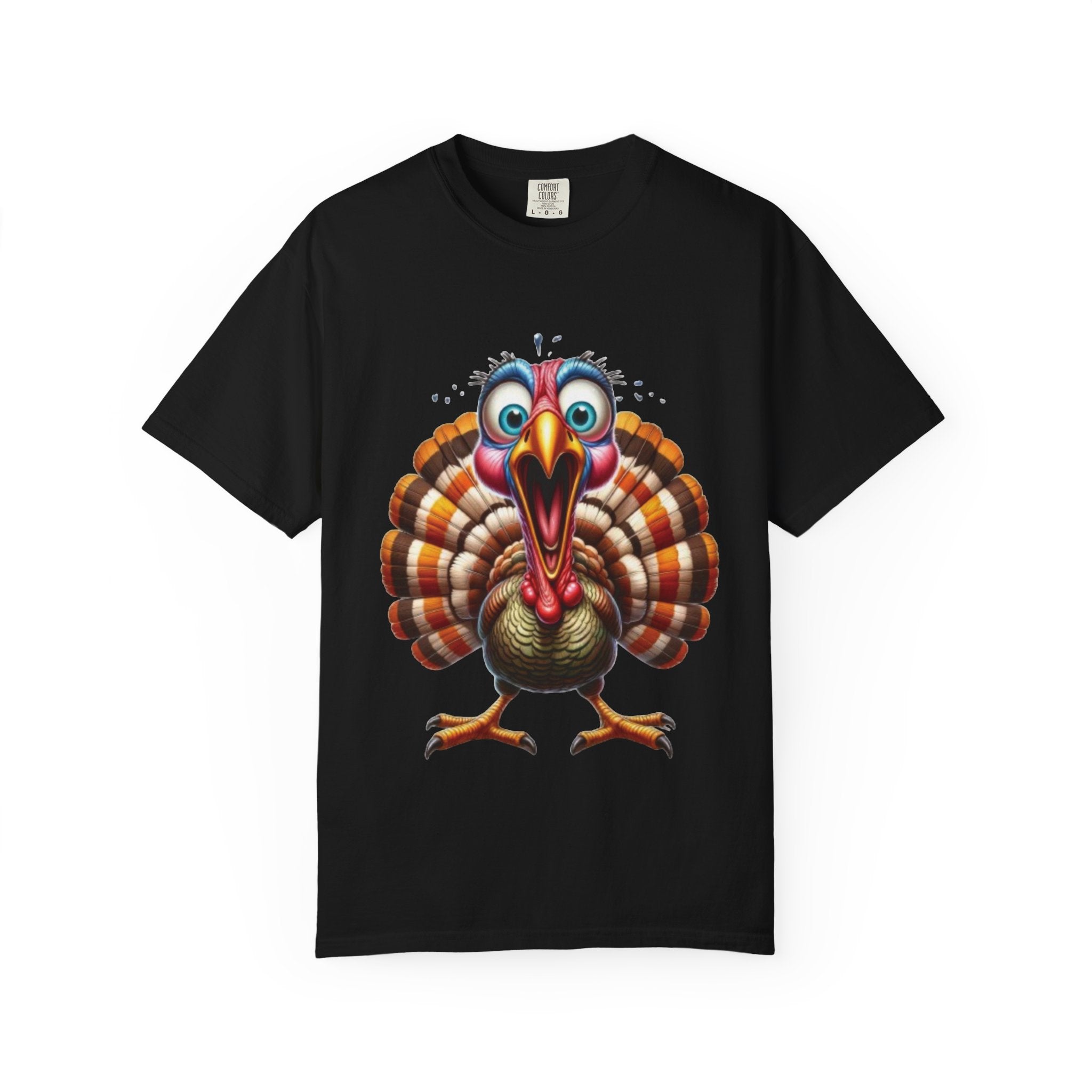 Funny Screaming Turkey-Graphic T-Shirt Design