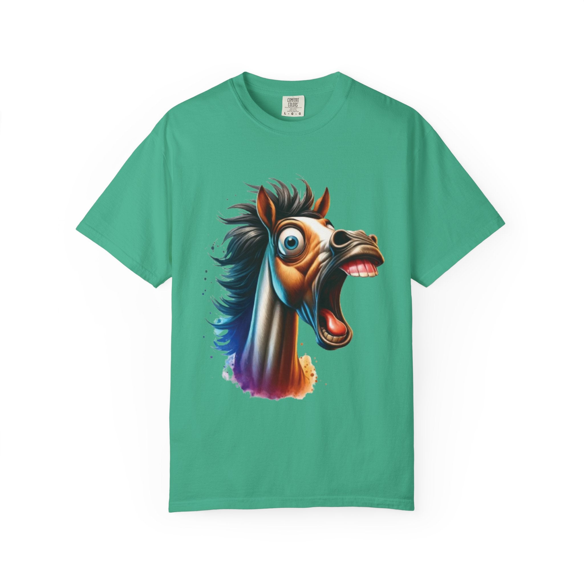 Funny  Horse T-Shirt | Cartoon Horse Graphic Tee | Vibrant Art Design