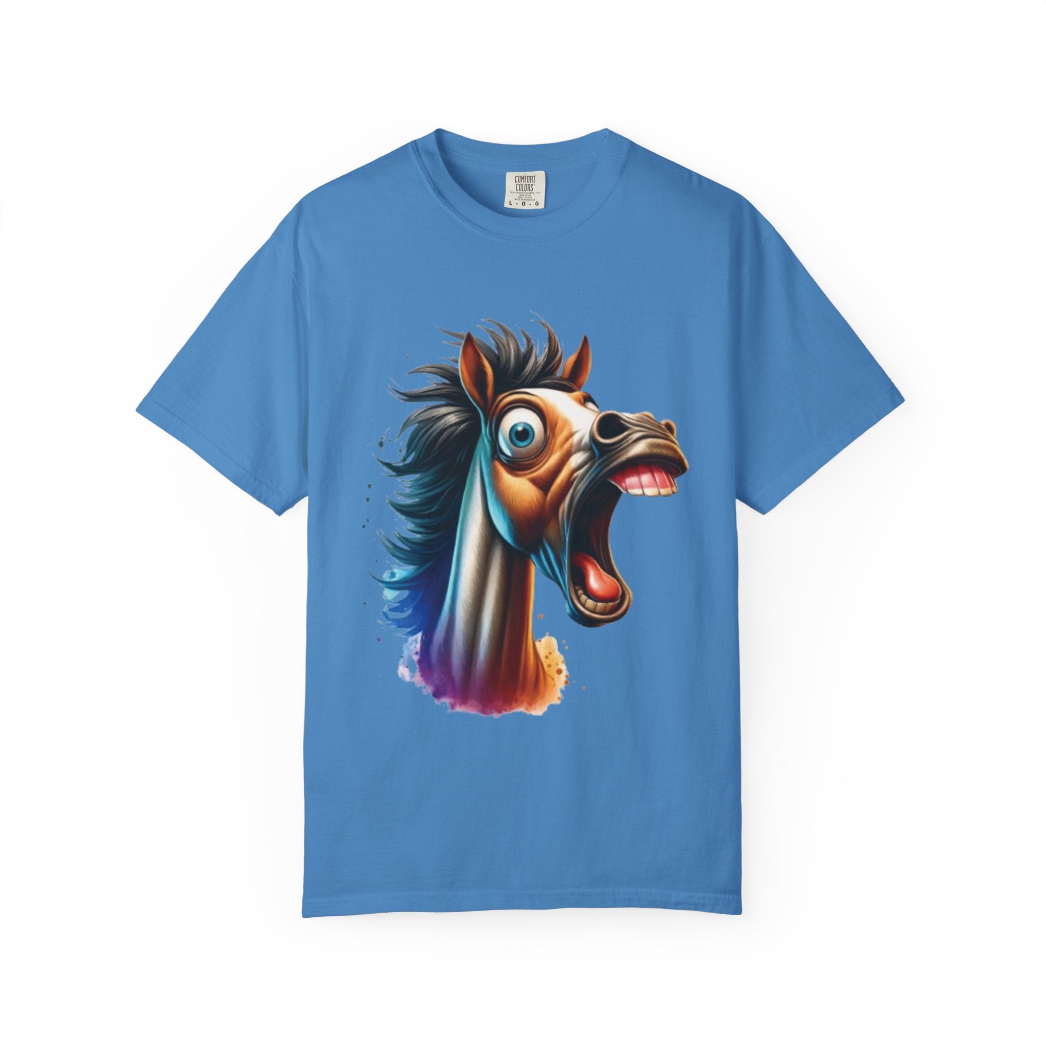 Funny  Horse T-Shirt | Cartoon Horse Graphic Tee | Vibrant Art Design