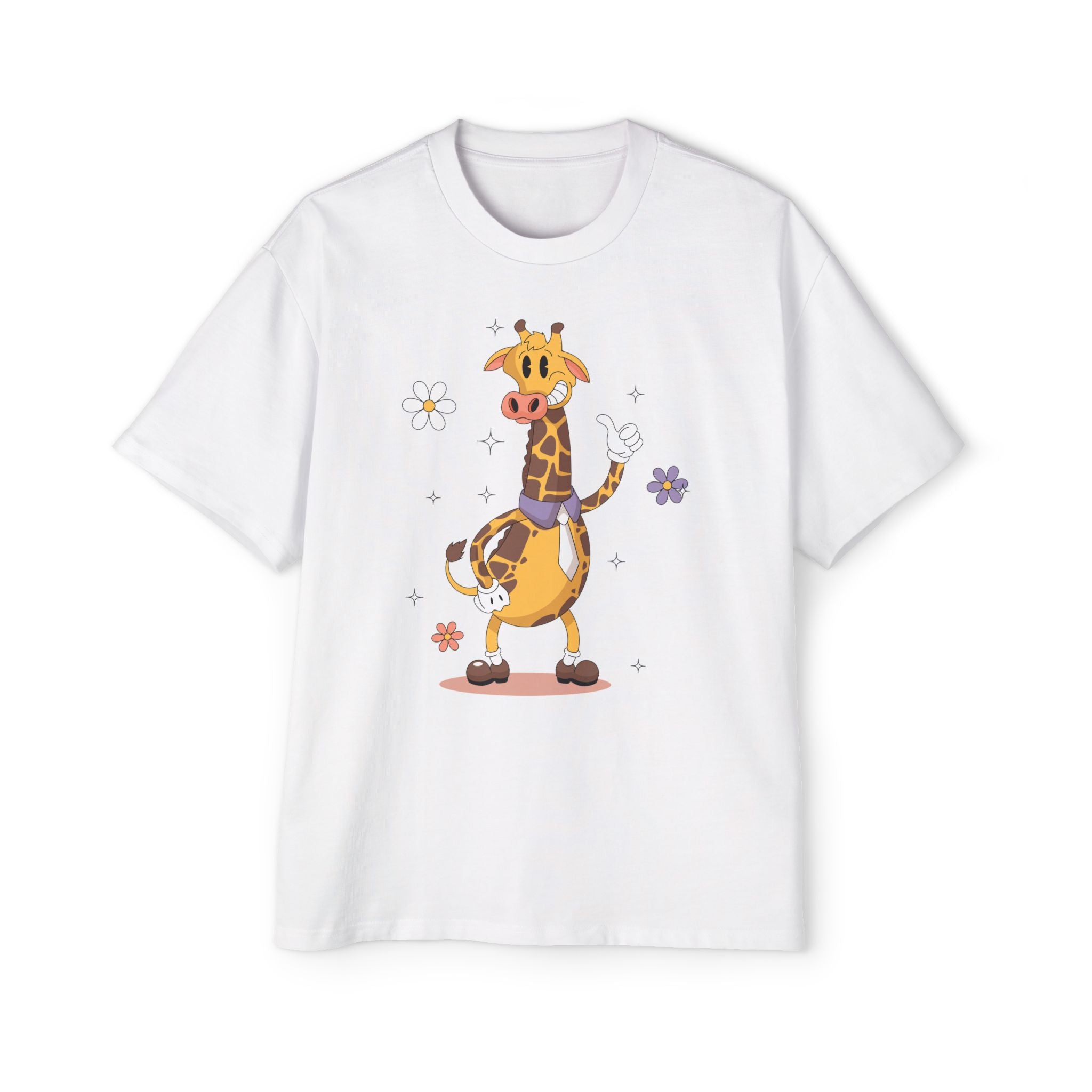 Zarafa in a Giraffic Mood cartoon T shirt