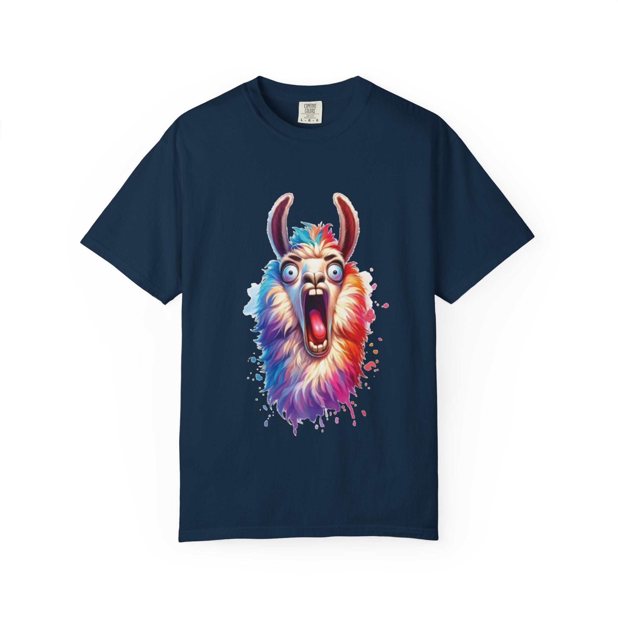 Hilarious Screaming Alpaca  – Spitting Mad Drama Meme T-Shirt