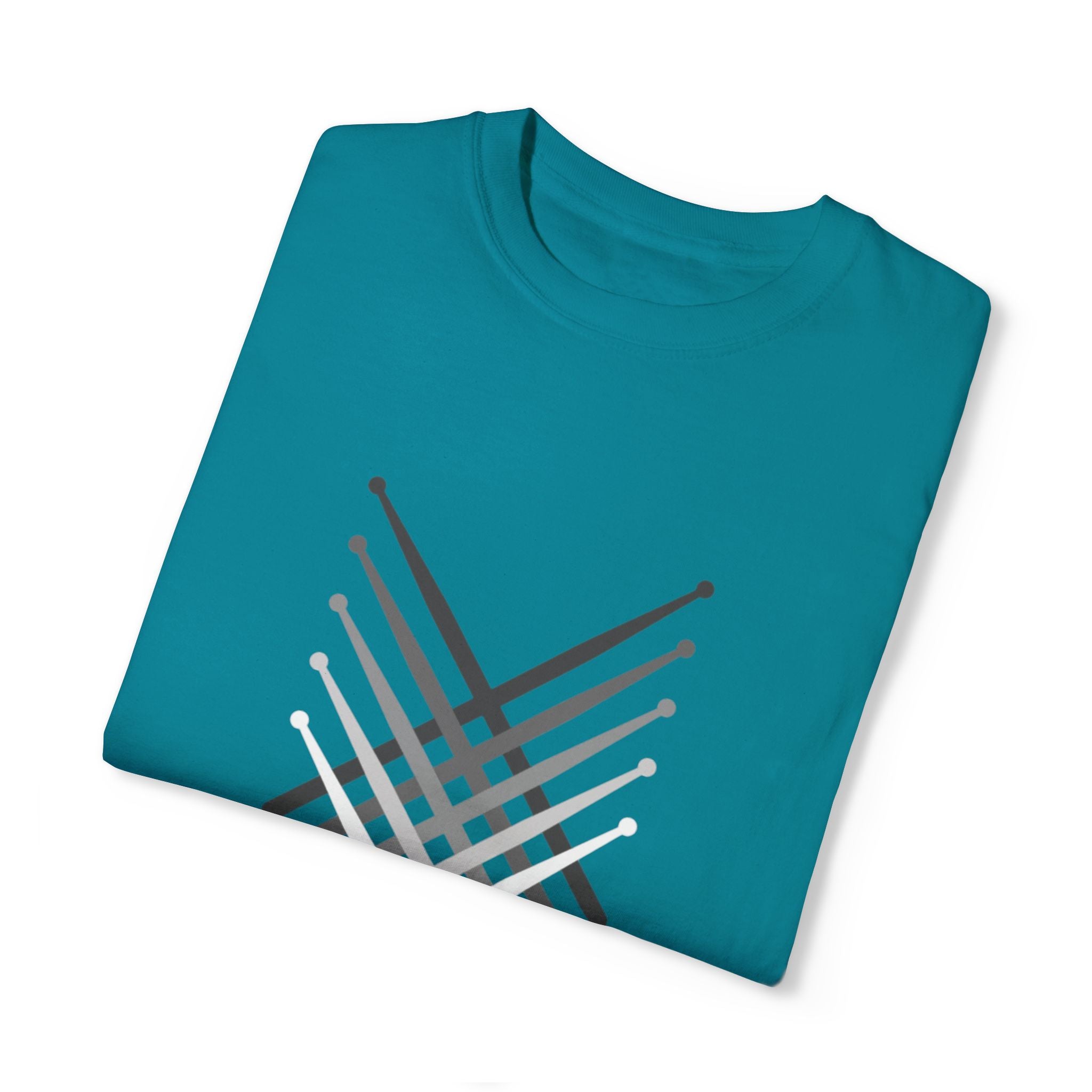 Retro Fading Percussion Drum Sticks T-Shirt – Marching Band Music Tee