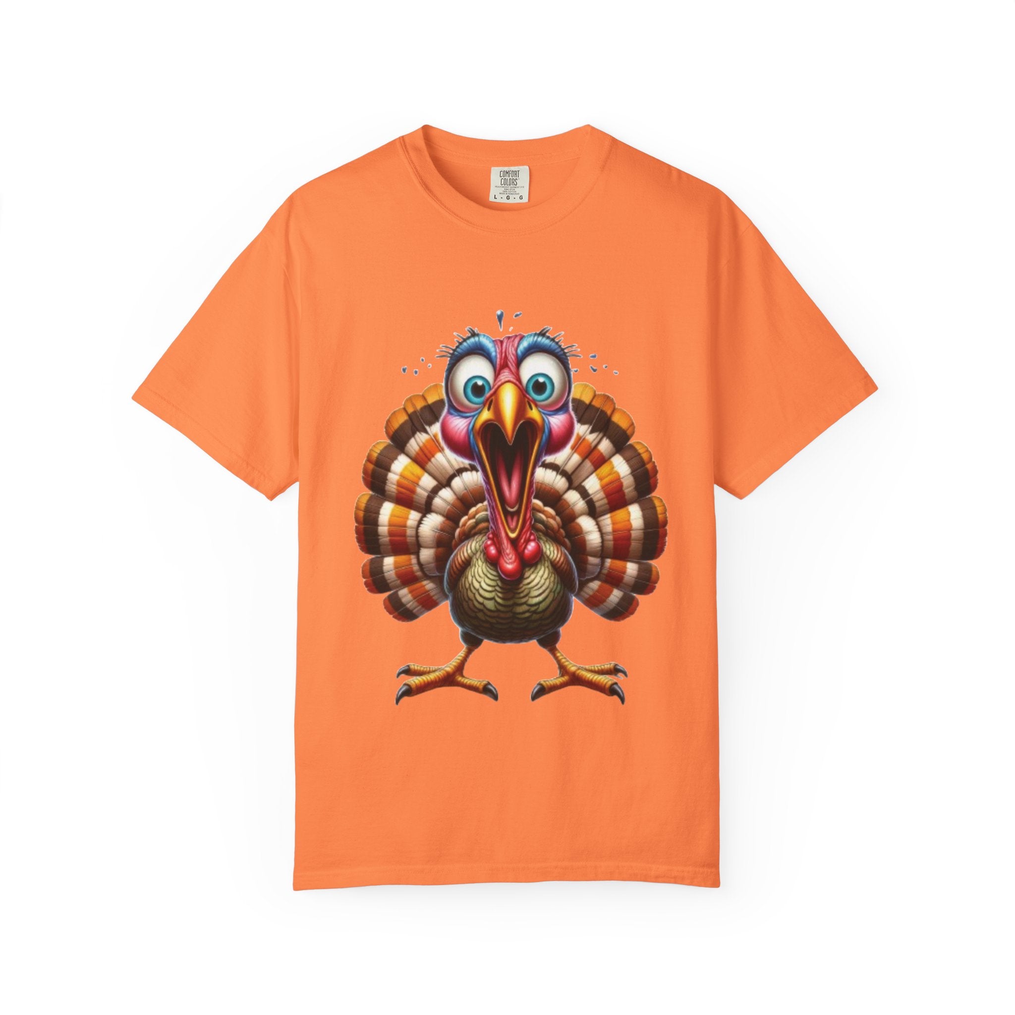 Funny Screaming Turkey-Graphic T-Shirt Design