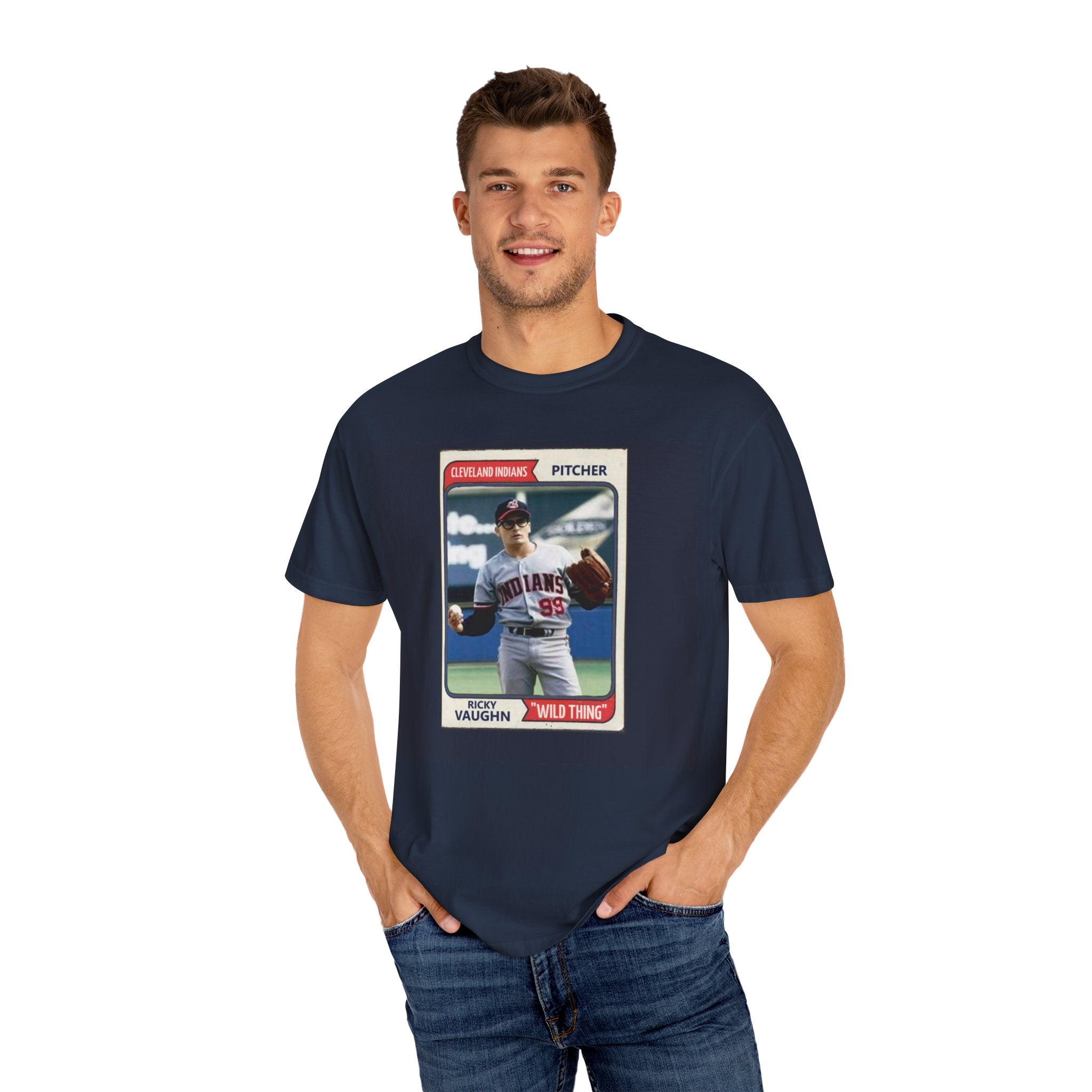Major Leaque Ricky Vaughn Baseball Card T-Shirt