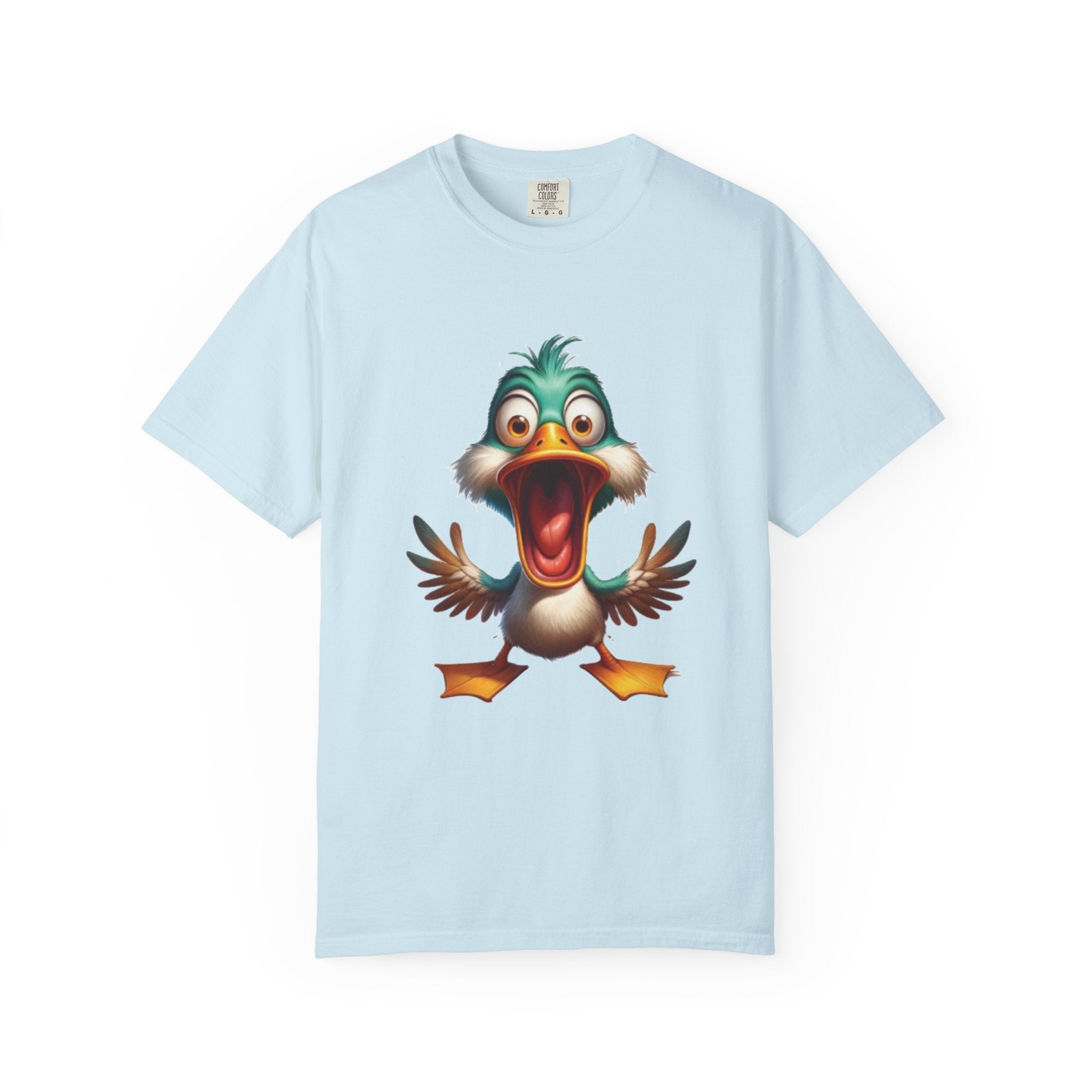 Silly Duck Cartoon Design – Hilarious & Quirky T-Shirt Graphic
