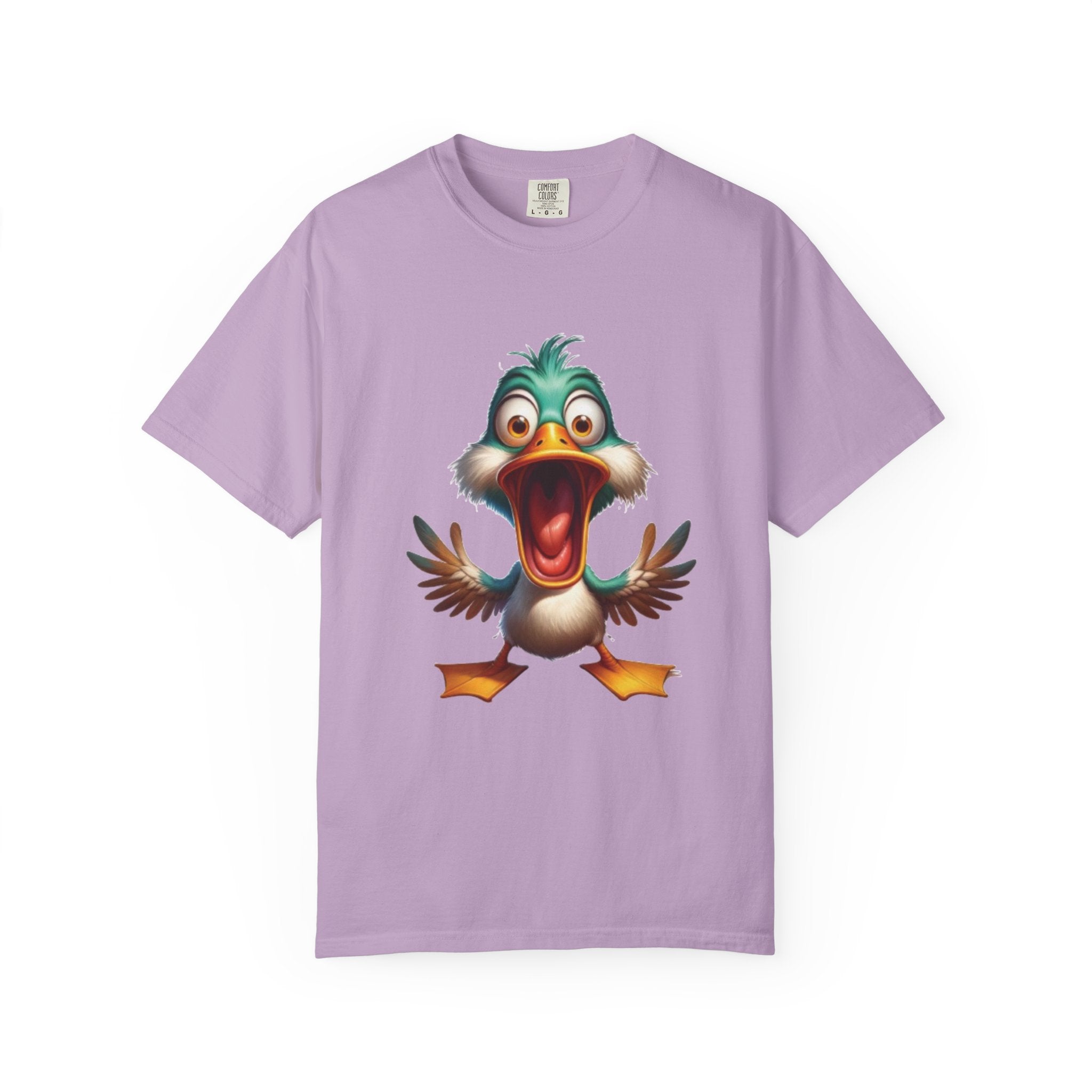 Silly Duck Cartoon Design – Hilarious & Quirky T-Shirt Graphic