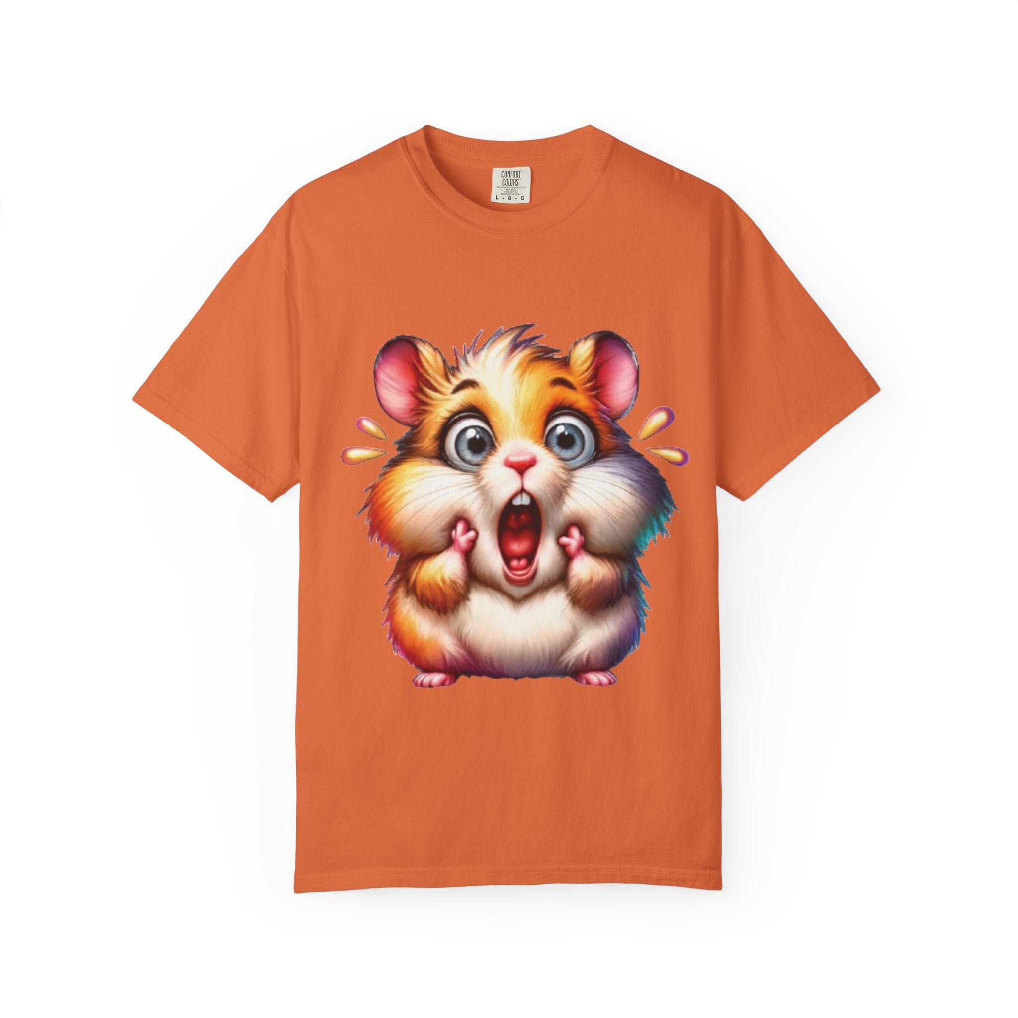 Hilarious Shocked Hamster – Cute & Chaotic Rodent Meme T-Shirt