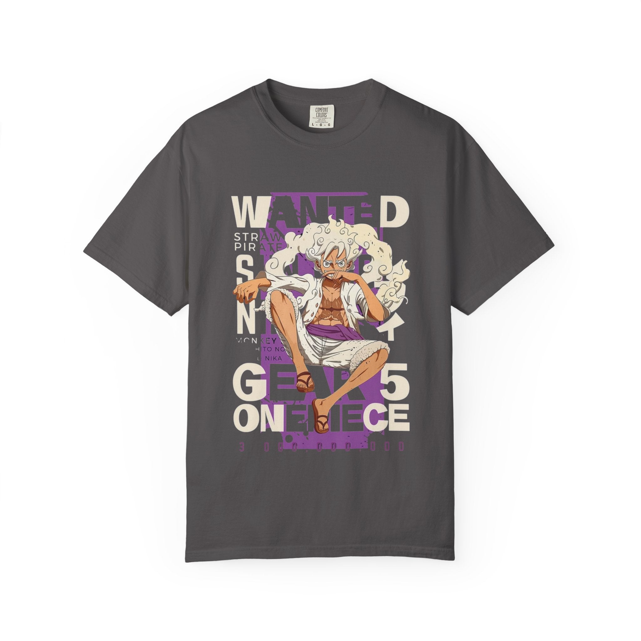 Gear 5 Luffy Wanted Poster T-Shirt – One Piece Anime Design (3 Billion Bounty)