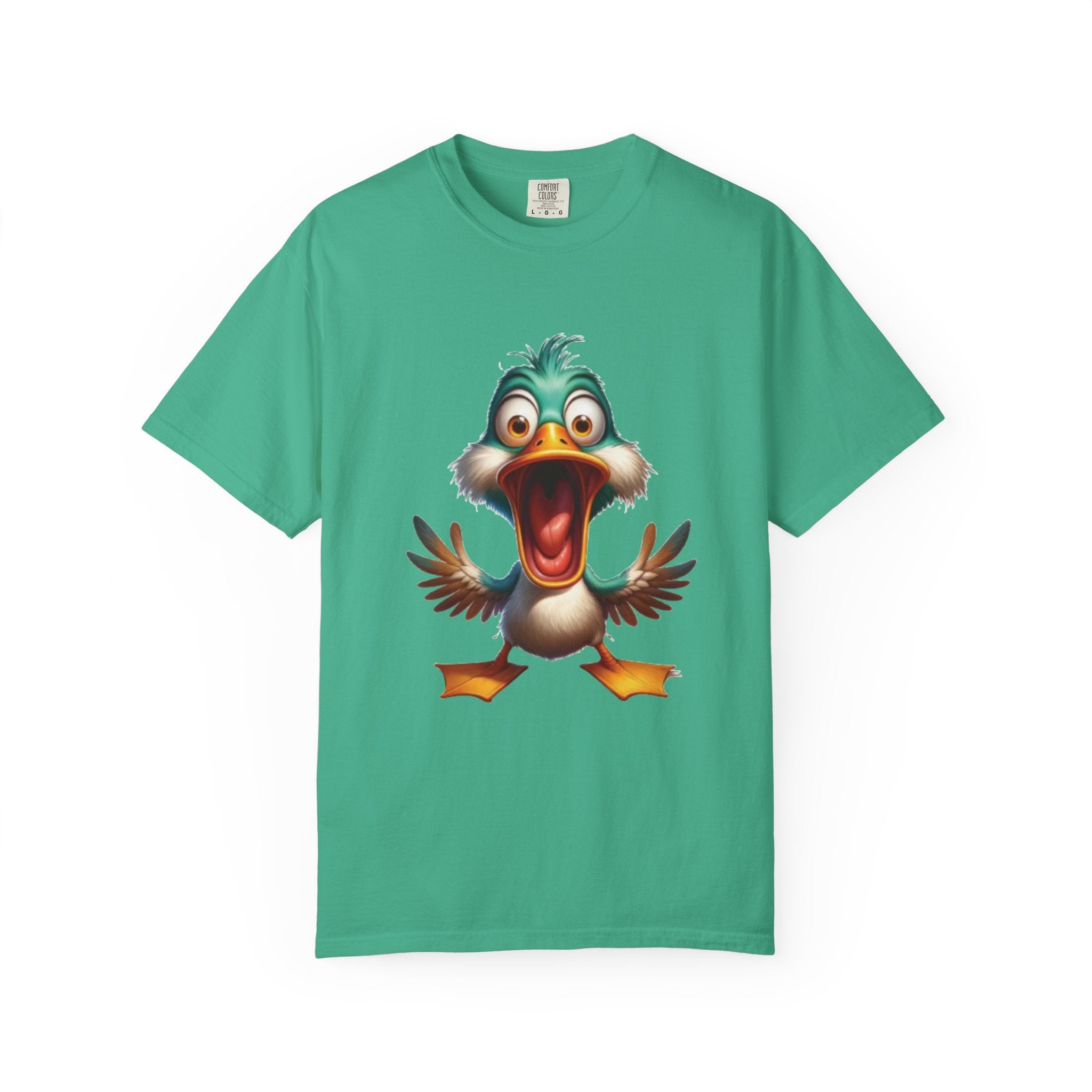 Silly Duck Cartoon Design – Hilarious & Quirky T-Shirt Graphic
