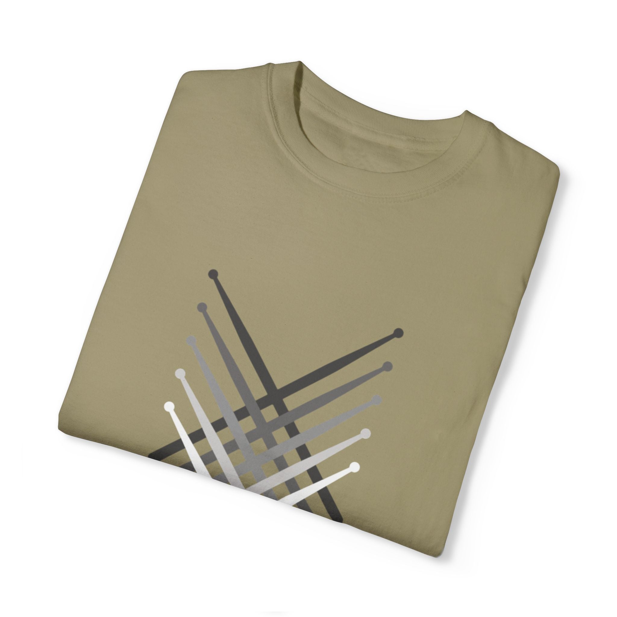 Retro Fading Percussion Drum Sticks T-Shirt – Marching Band Music Tee