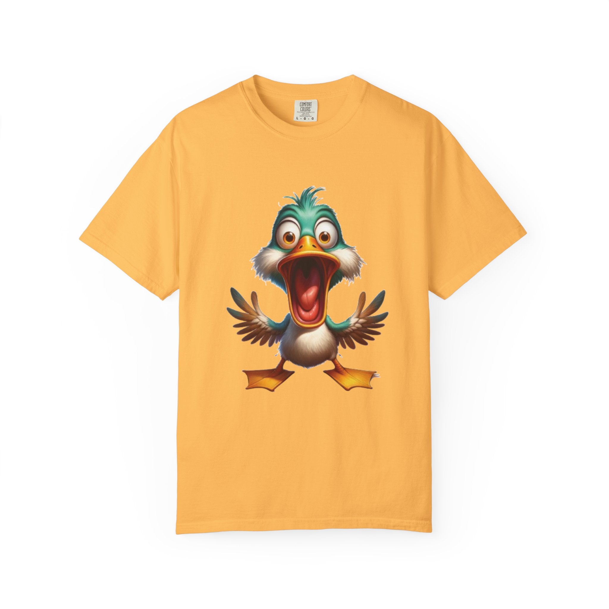Silly Duck Cartoon Design – Hilarious & Quirky T-Shirt Graphic