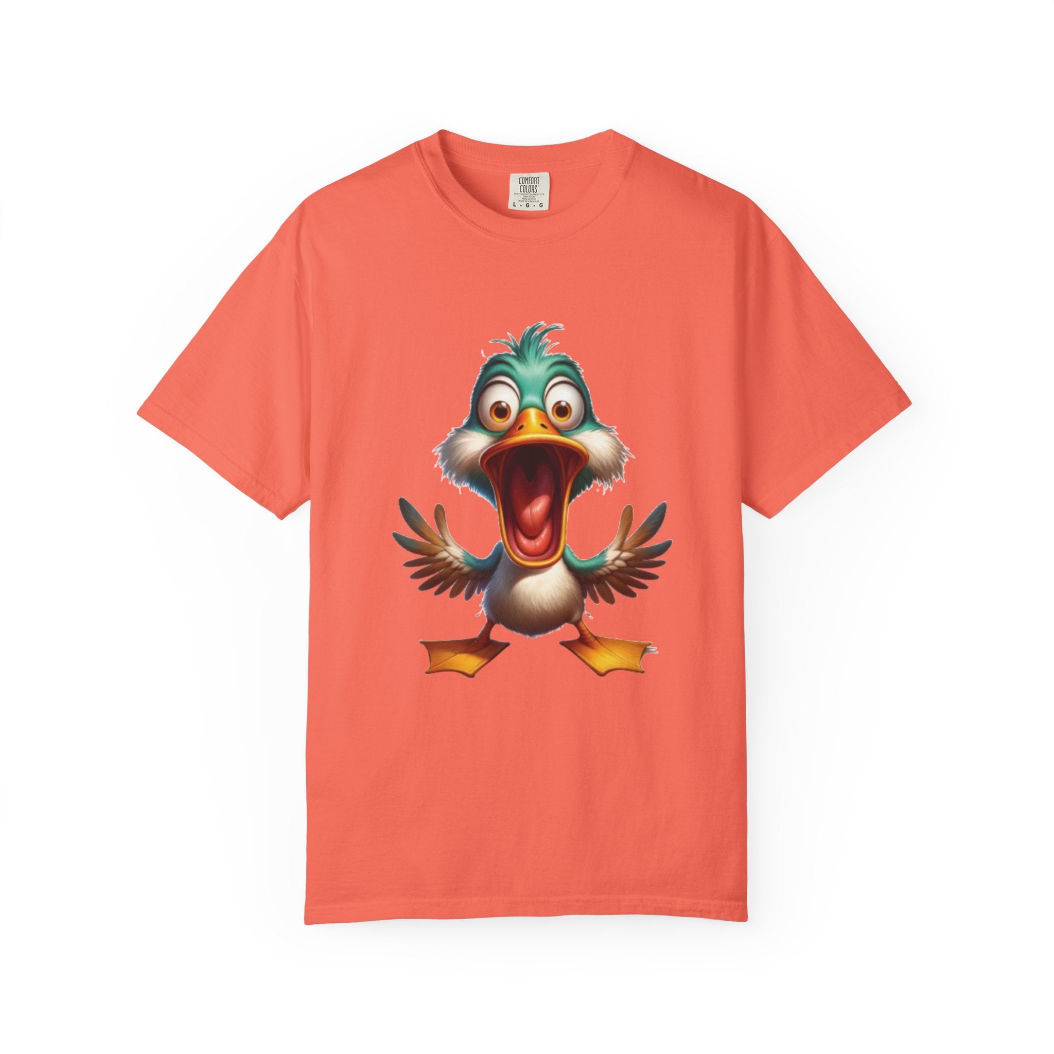 Silly Duck Cartoon Design – Hilarious & Quirky T-Shirt Graphic