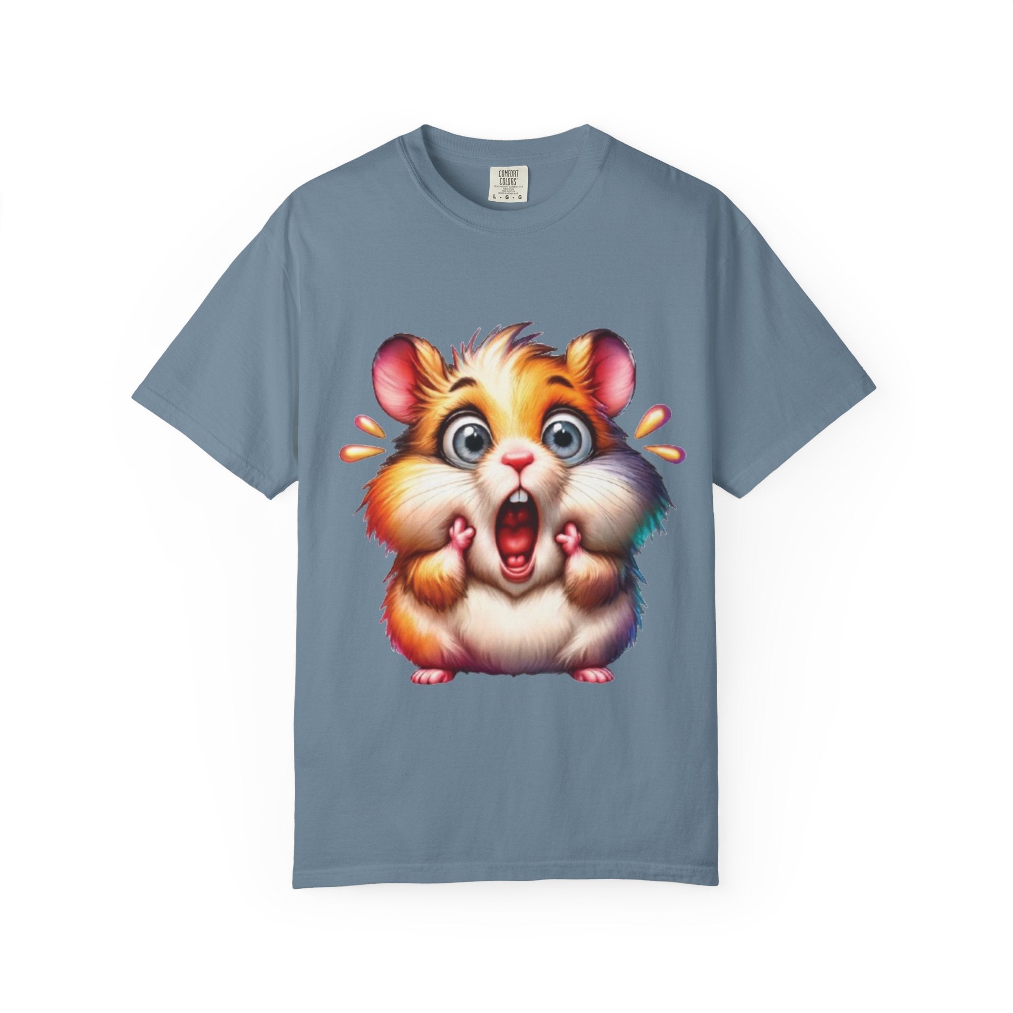 Hilarious Shocked Hamster – Cute & Chaotic Rodent Meme T-Shirt