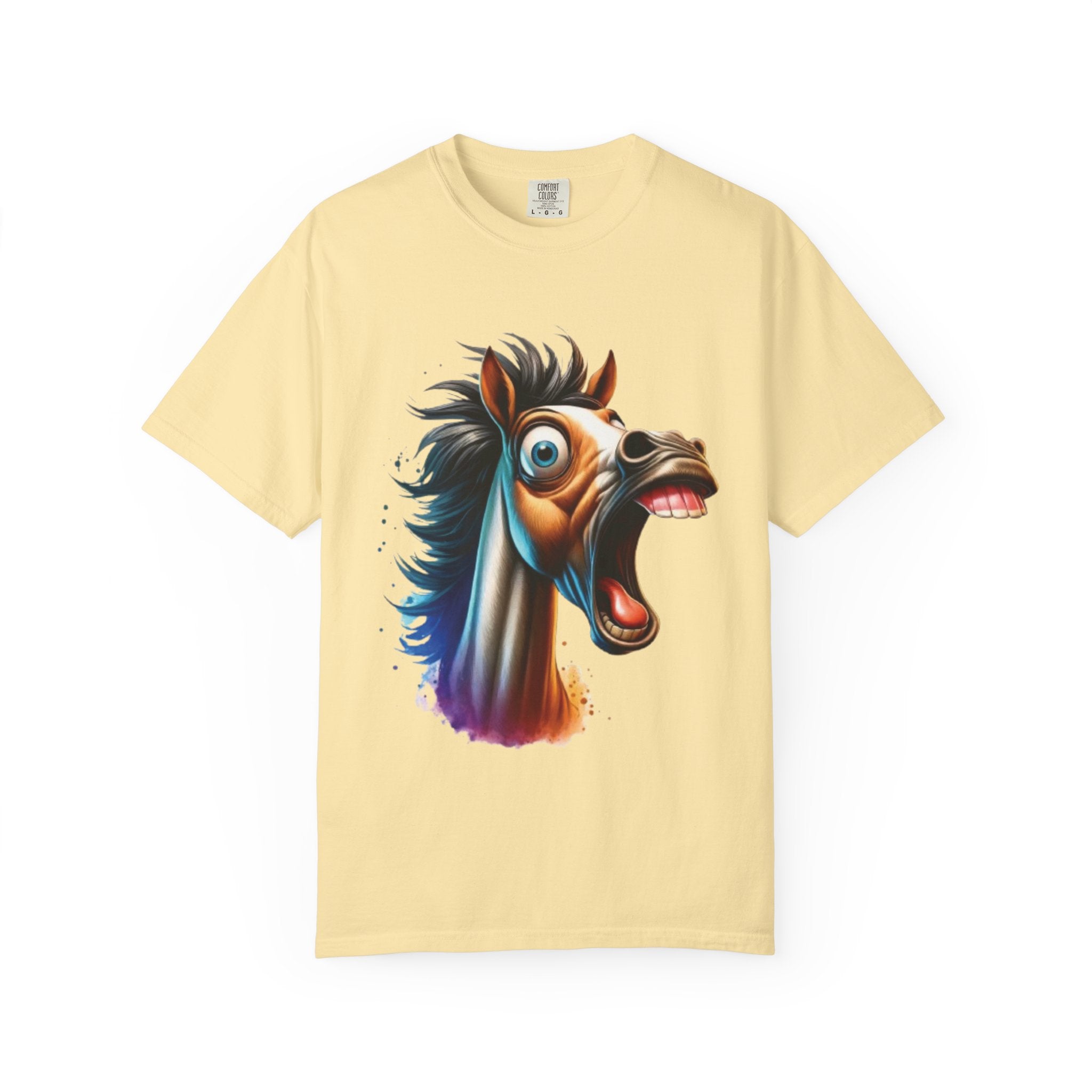 Funny  Horse T-Shirt | Cartoon Horse Graphic Tee | Vibrant Art Design