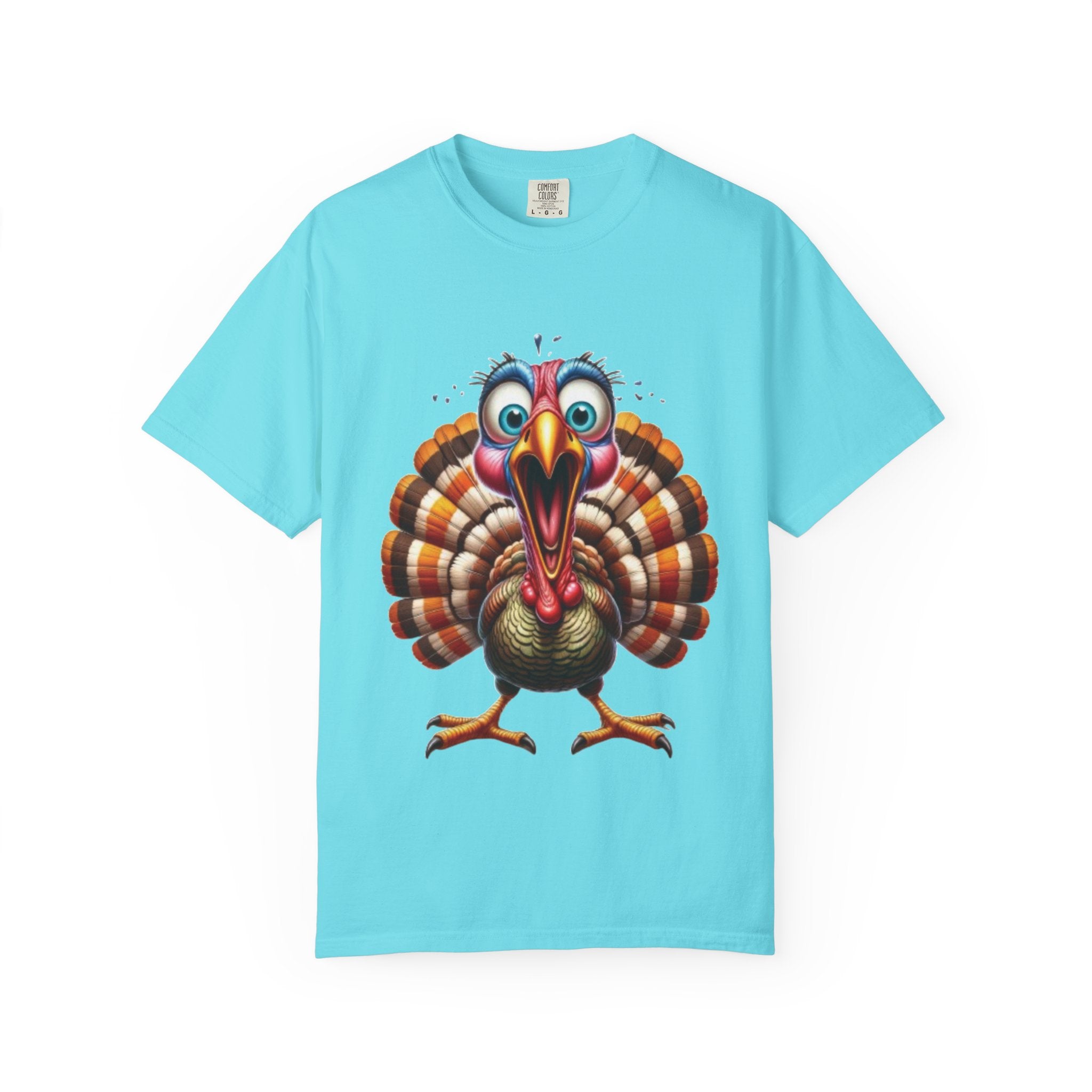 Funny Screaming Turkey-Graphic T-Shirt Design
