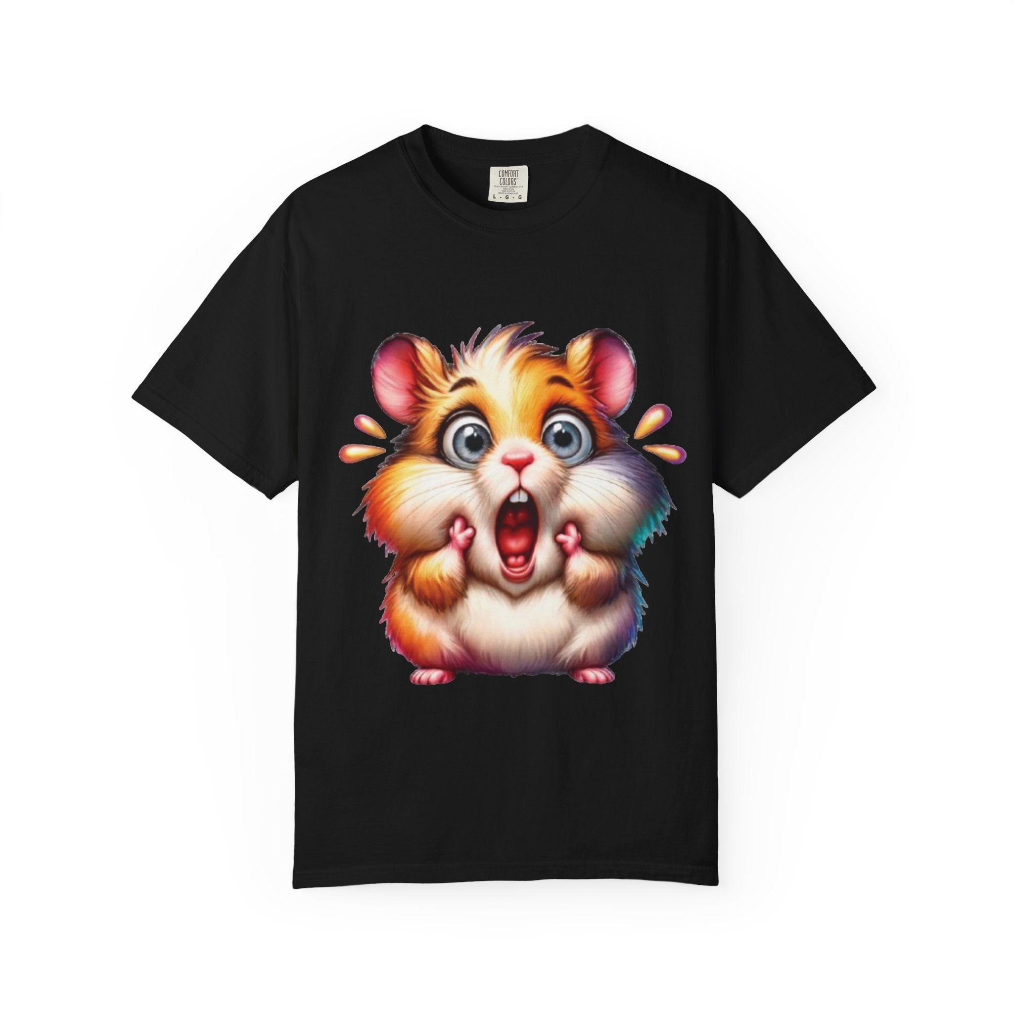 Hilarious Shocked Hamster – Cute & Chaotic Rodent Meme T-Shirt