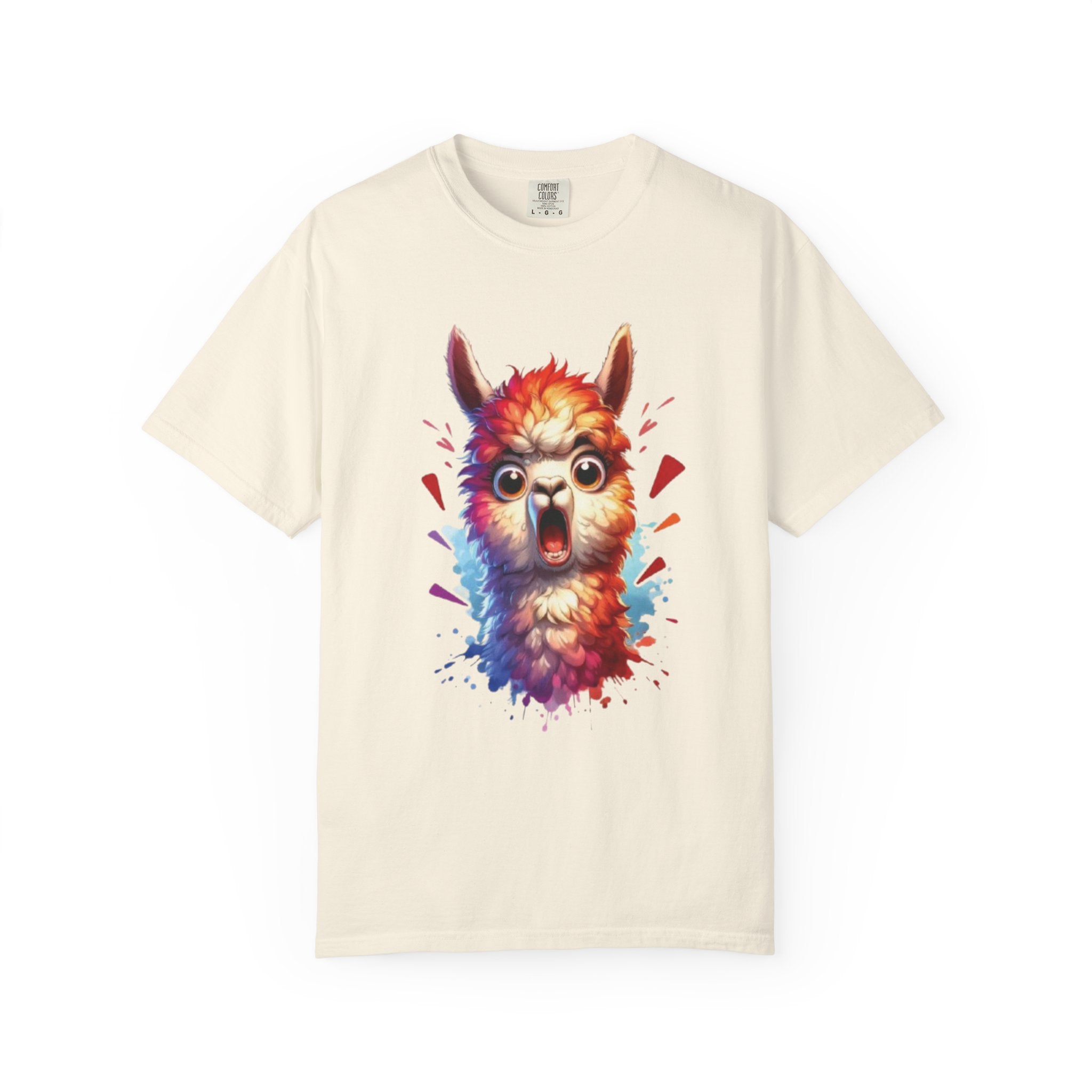 Funny Llama  Graphic Tee– Fluffy Chaos & Drama Meme T-Shirt