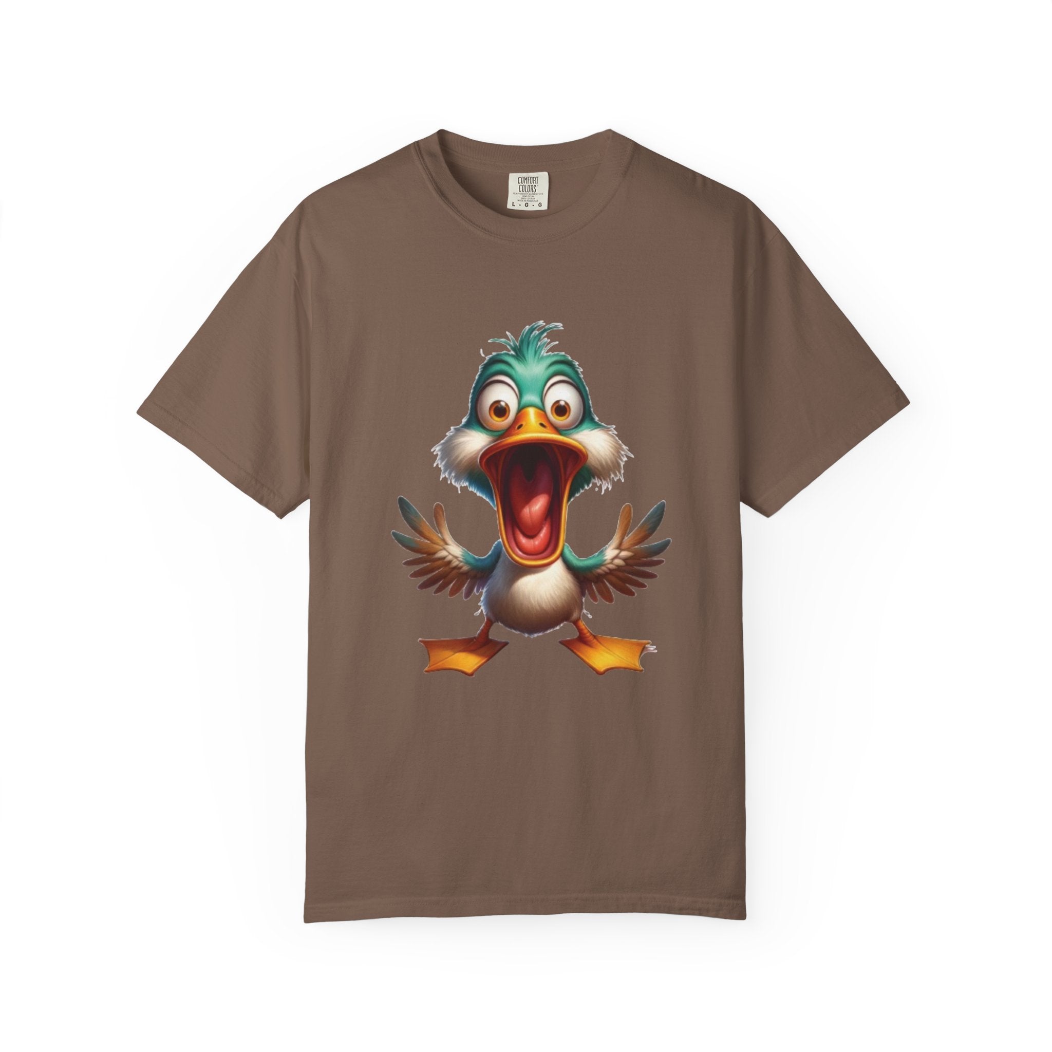 Silly Duck Cartoon Design – Hilarious & Quirky T-Shirt Graphic