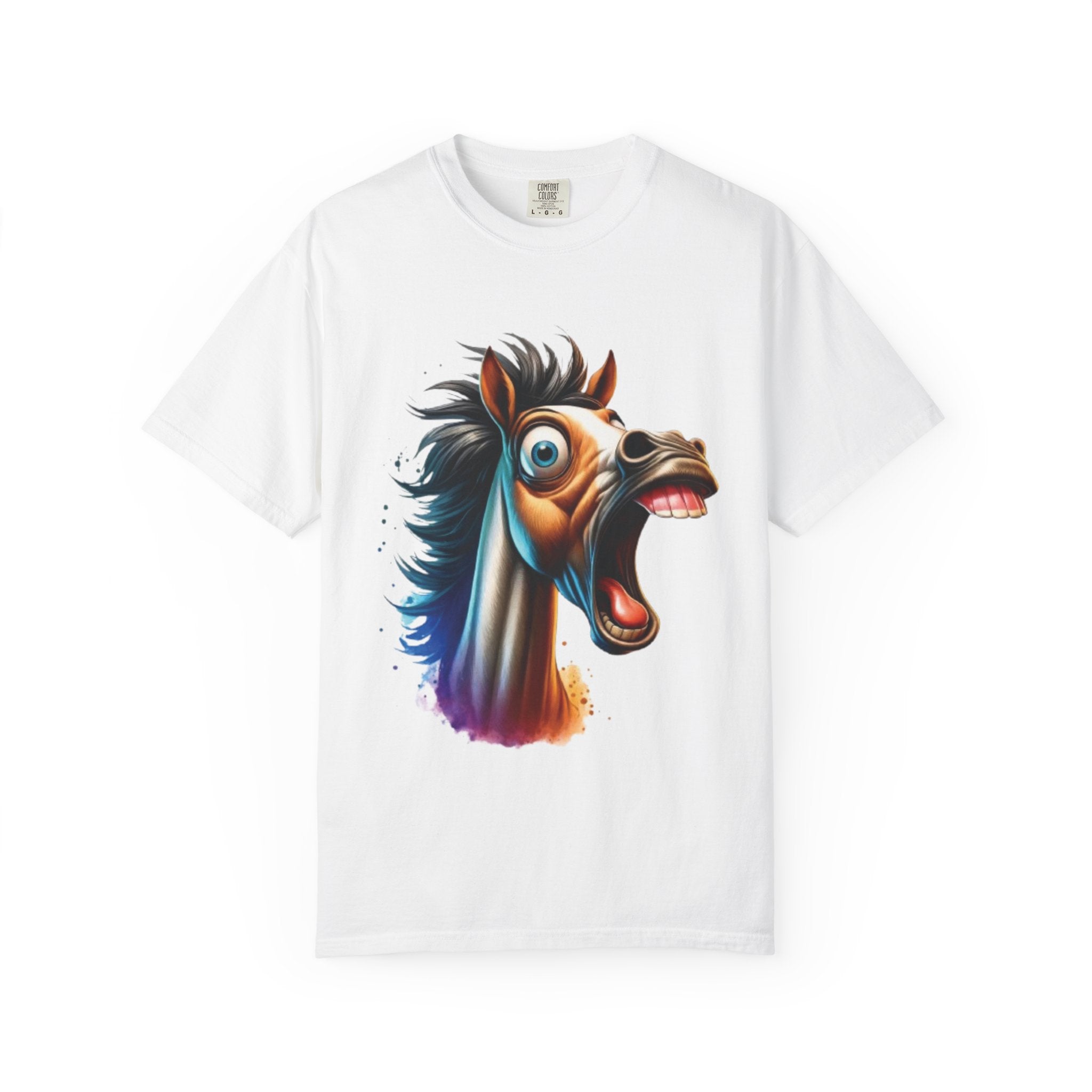 Funny  Horse T-Shirt | Cartoon Horse Graphic Tee | Vibrant Art Design