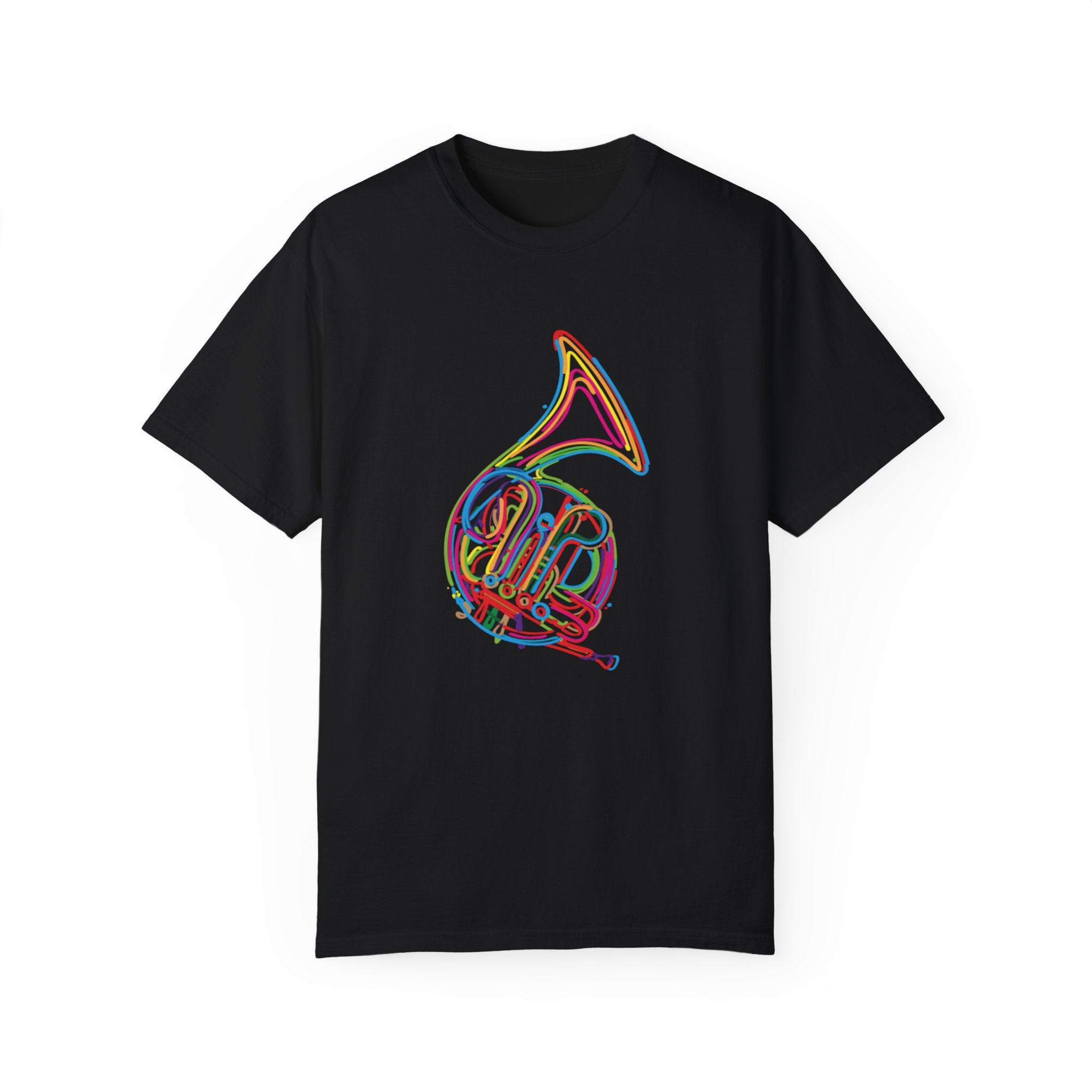 French Horn T-Shirt – Brass Instrument Tee for Musicians and Band Members