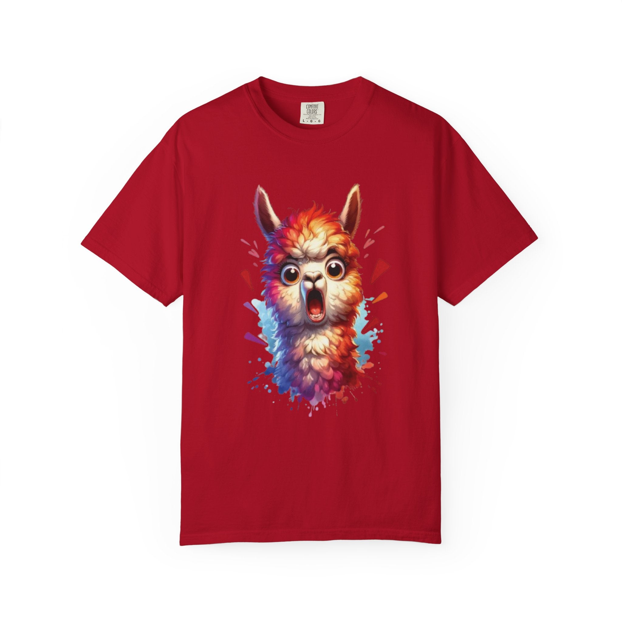 Funny Llama  Graphic Tee– Fluffy Chaos & Drama Meme T-Shirt