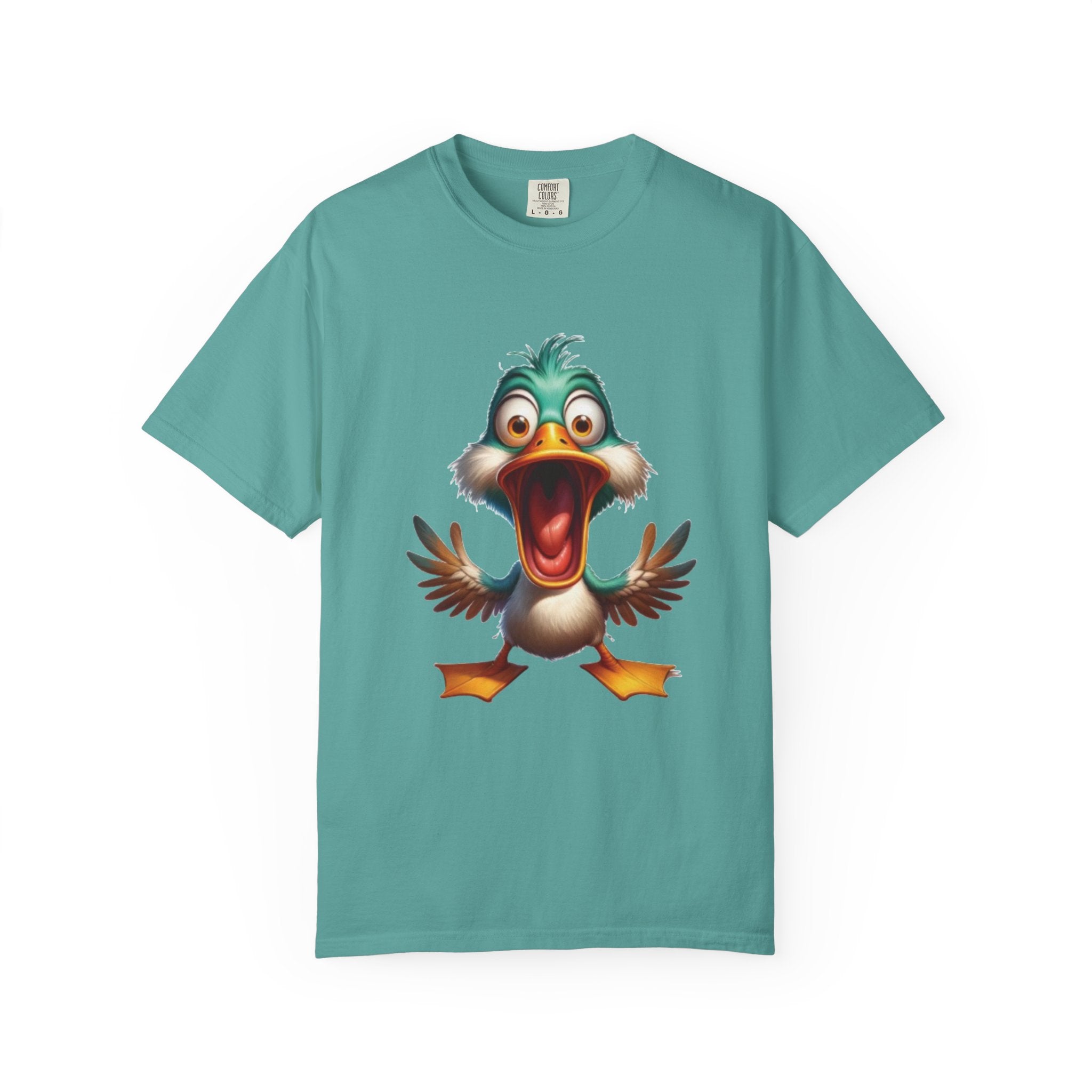 Silly Duck Cartoon Design – Hilarious & Quirky T-Shirt Graphic