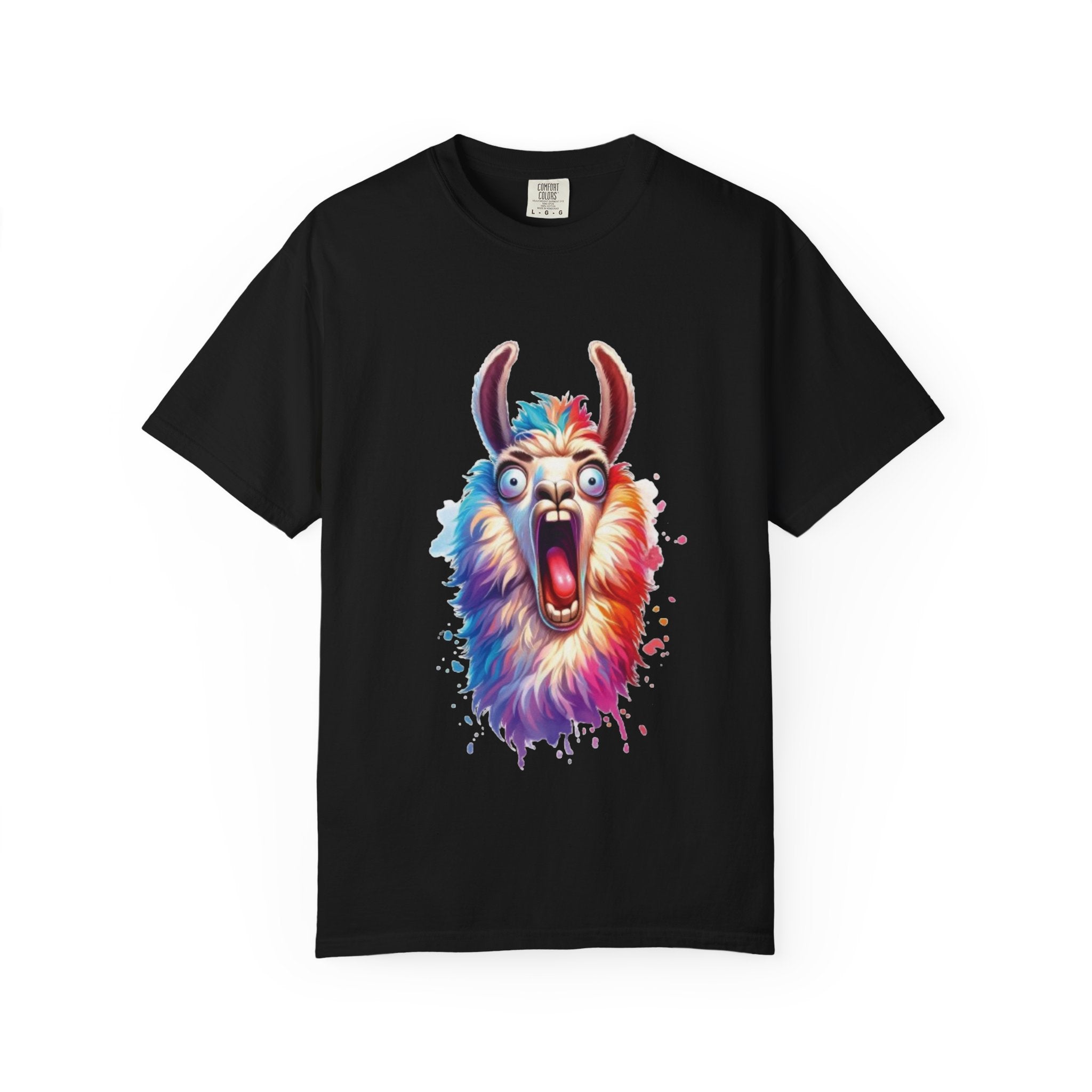 Hilarious Screaming Alpaca  – Spitting Mad Drama Meme T-Shirt
