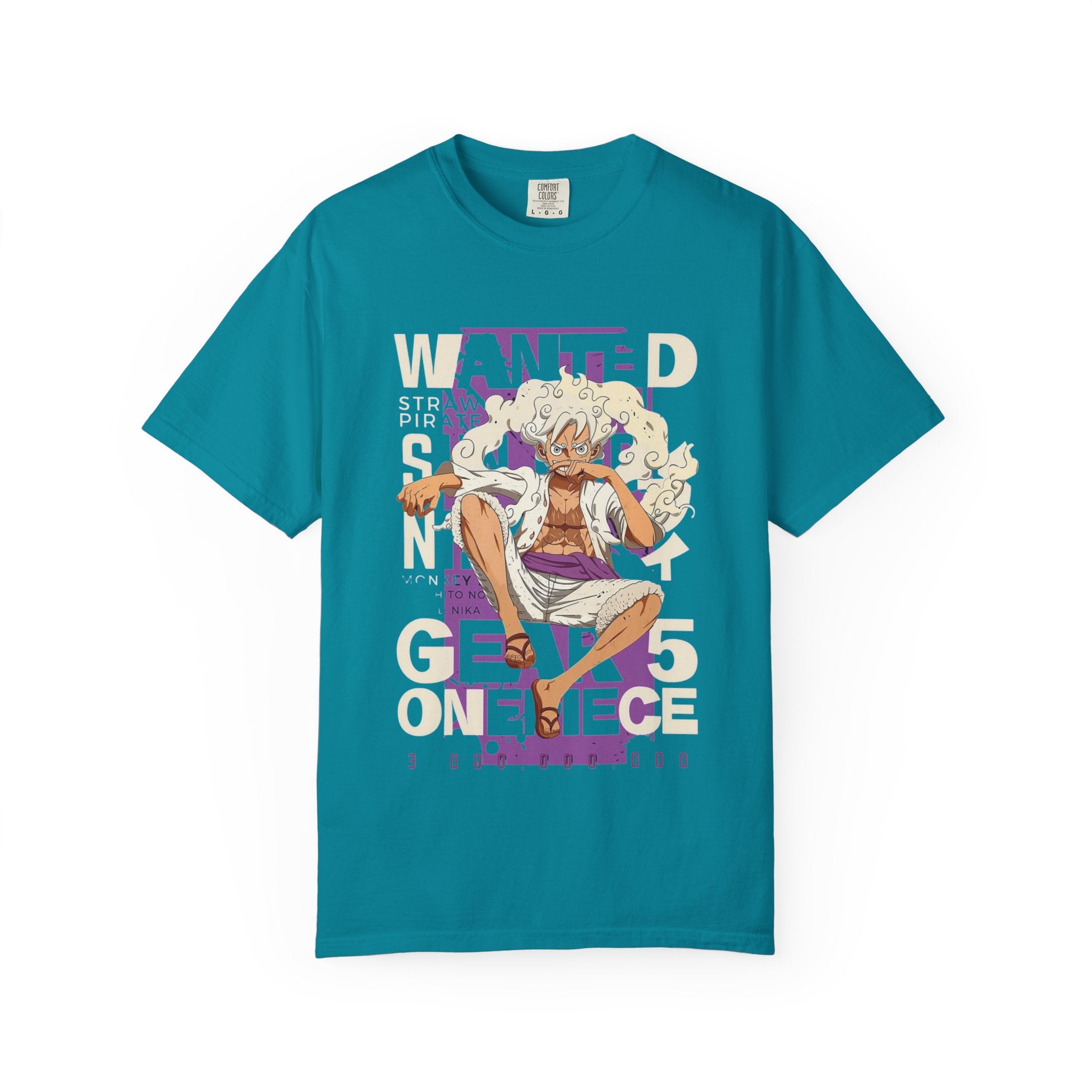 Gear 5 Luffy Wanted Poster T-Shirt – One Piece Anime Design (3 Billion Bounty)