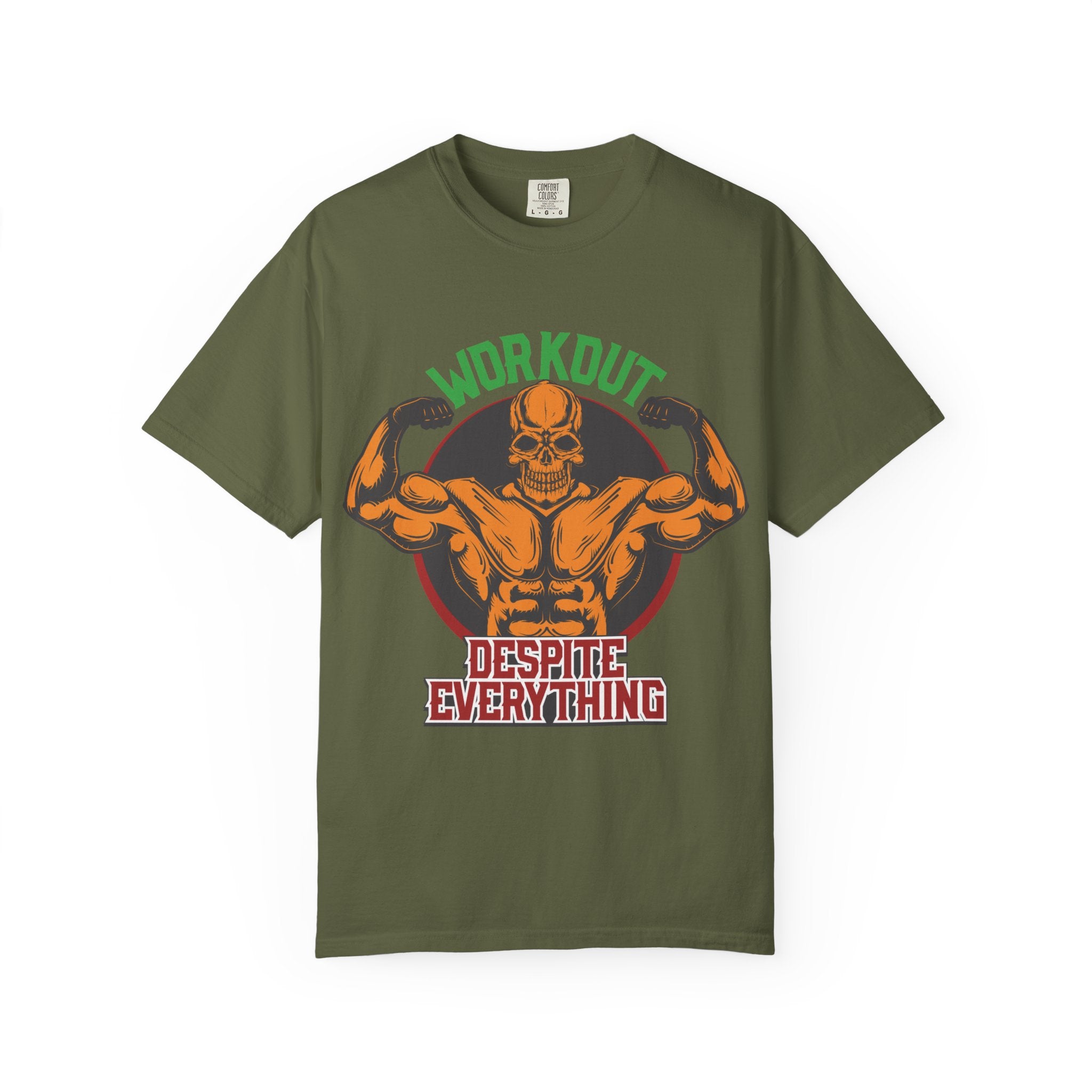Workout Despite Everything T-Shirt | No Excuses Fitness Motivation Tee