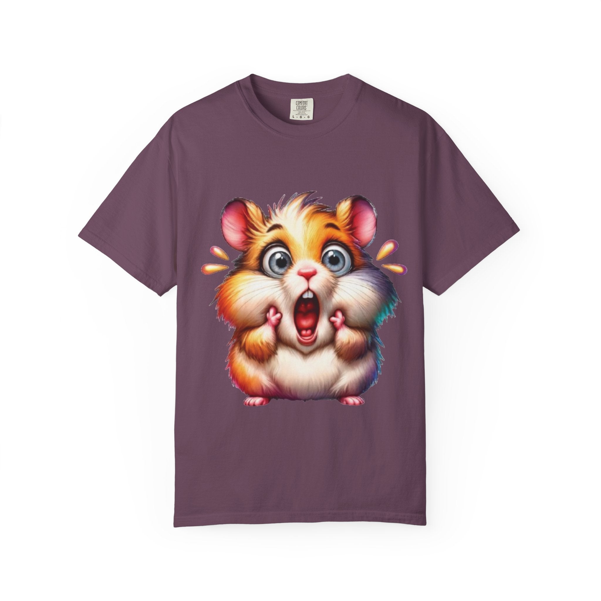 Hilarious Shocked Hamster – Cute & Chaotic Rodent Meme T-Shirt