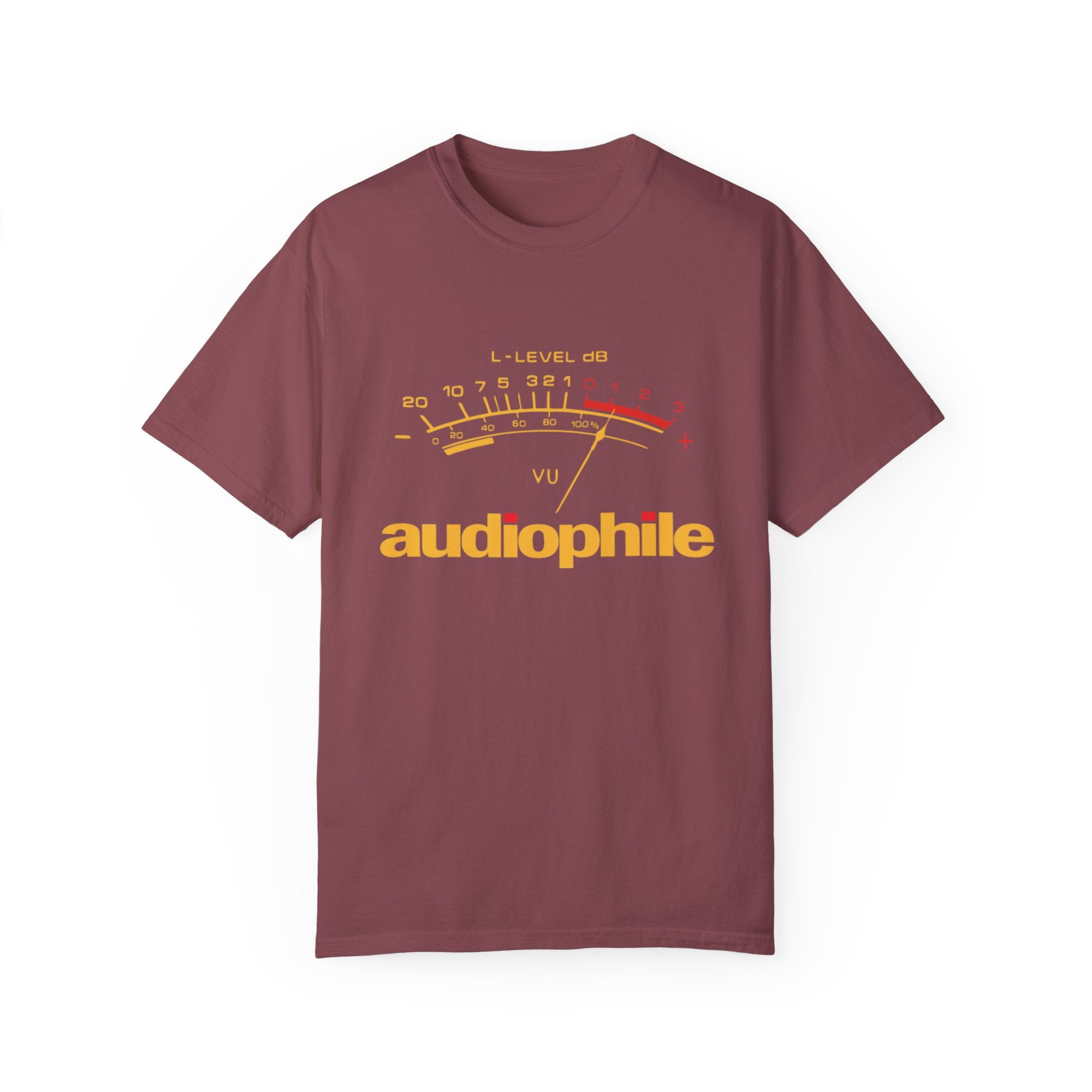 Level Meter T-Shirt – Audio Signal Graphic Tee for Sound Engineers & Music Lovers