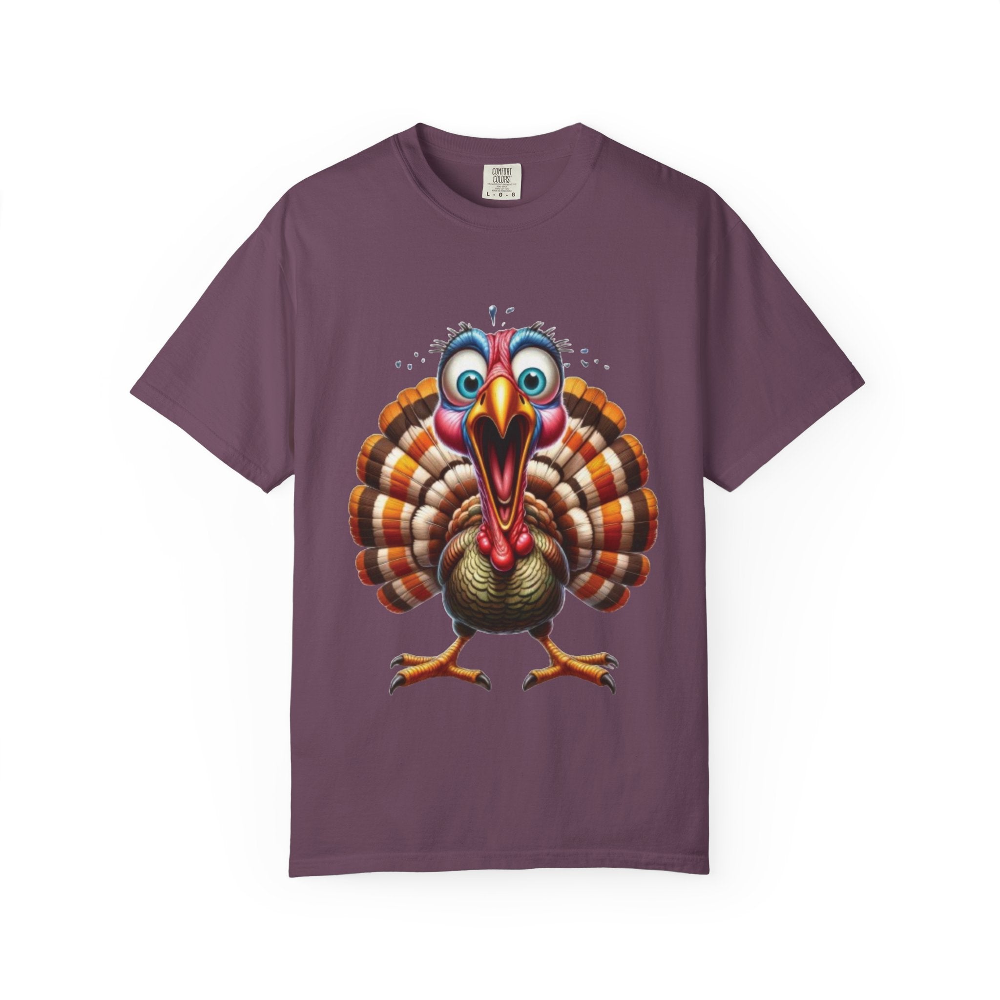 Funny Screaming Turkey-Graphic T-Shirt Design