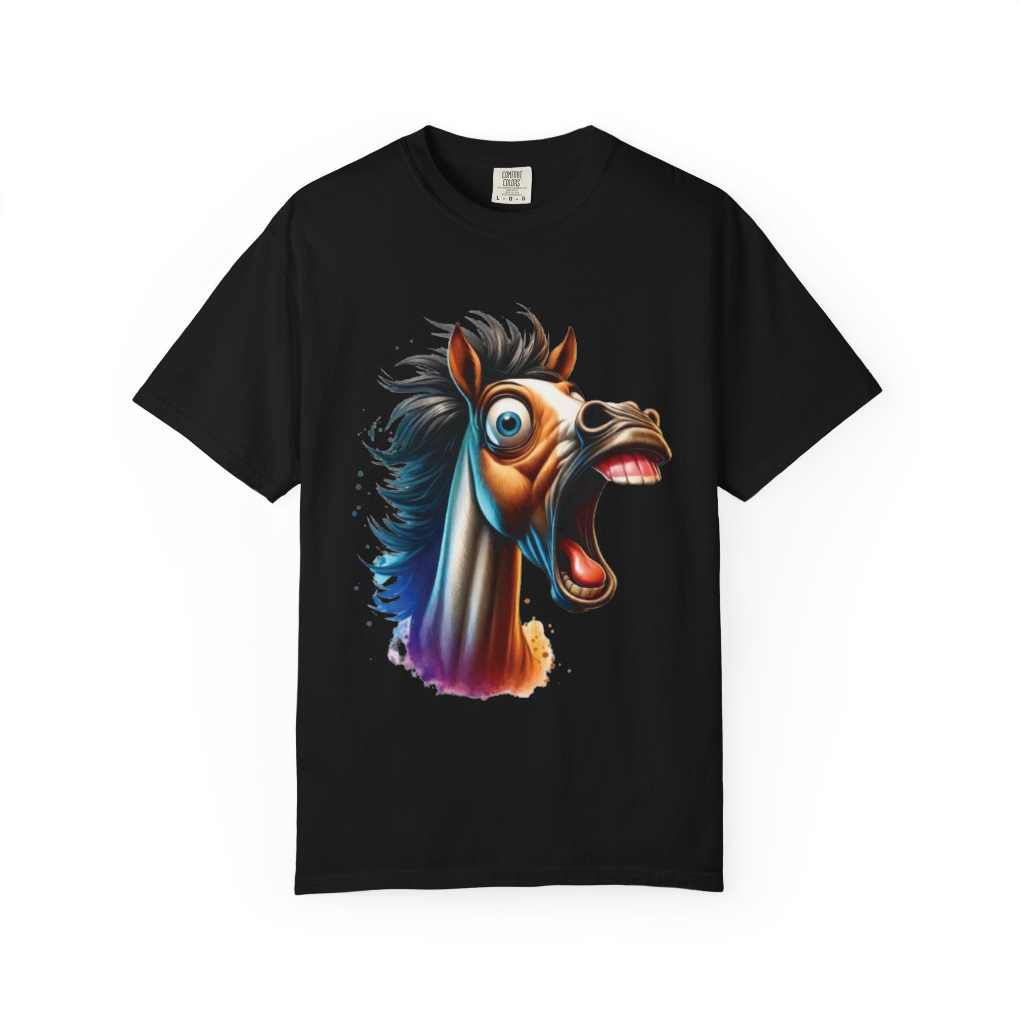 Funny  Horse T-Shirt | Cartoon Horse Graphic Tee | Vibrant Art Design