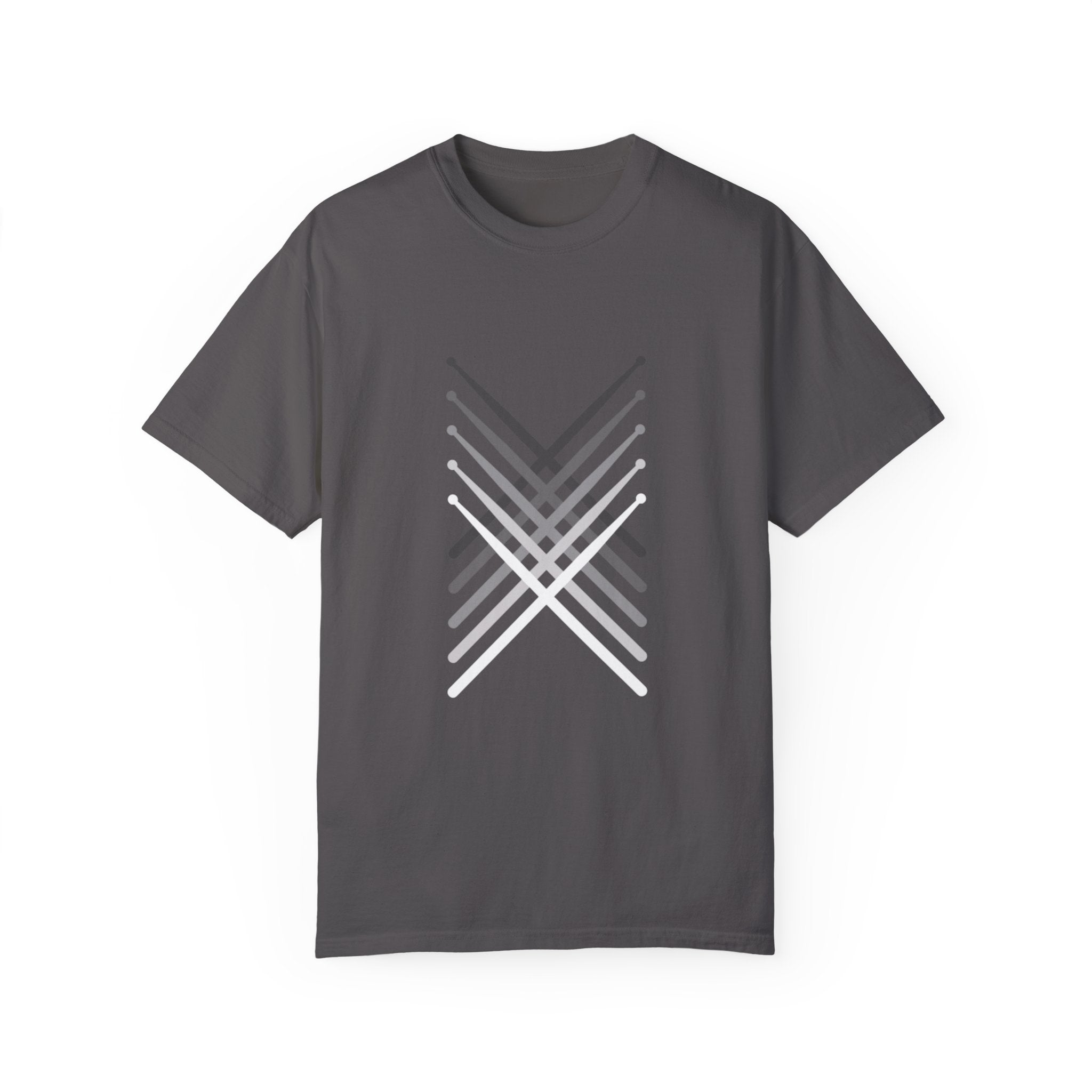 Retro Fading Percussion Drum Sticks T-Shirt – Marching Band Music Tee