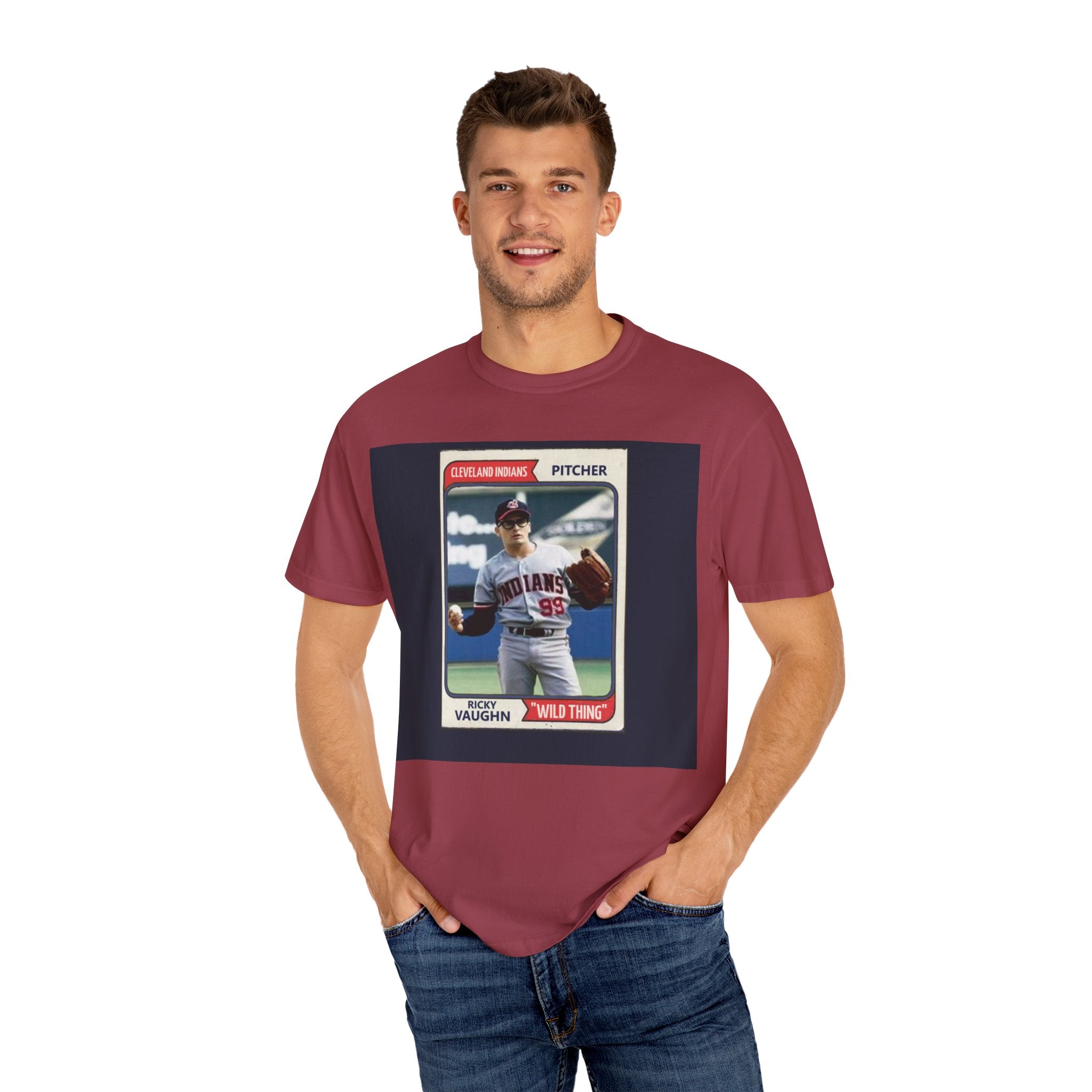Major Leaque Ricky Vaughn Baseball Card T-Shirt
