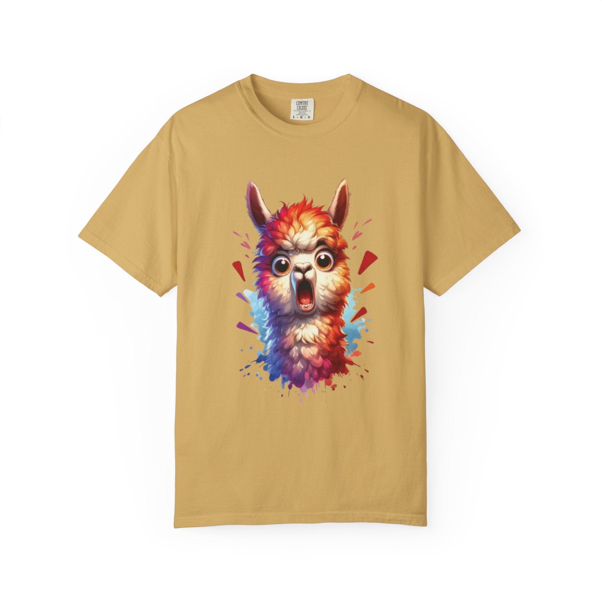 Funny Llama  Graphic Tee– Fluffy Chaos & Drama Meme T-Shirt
