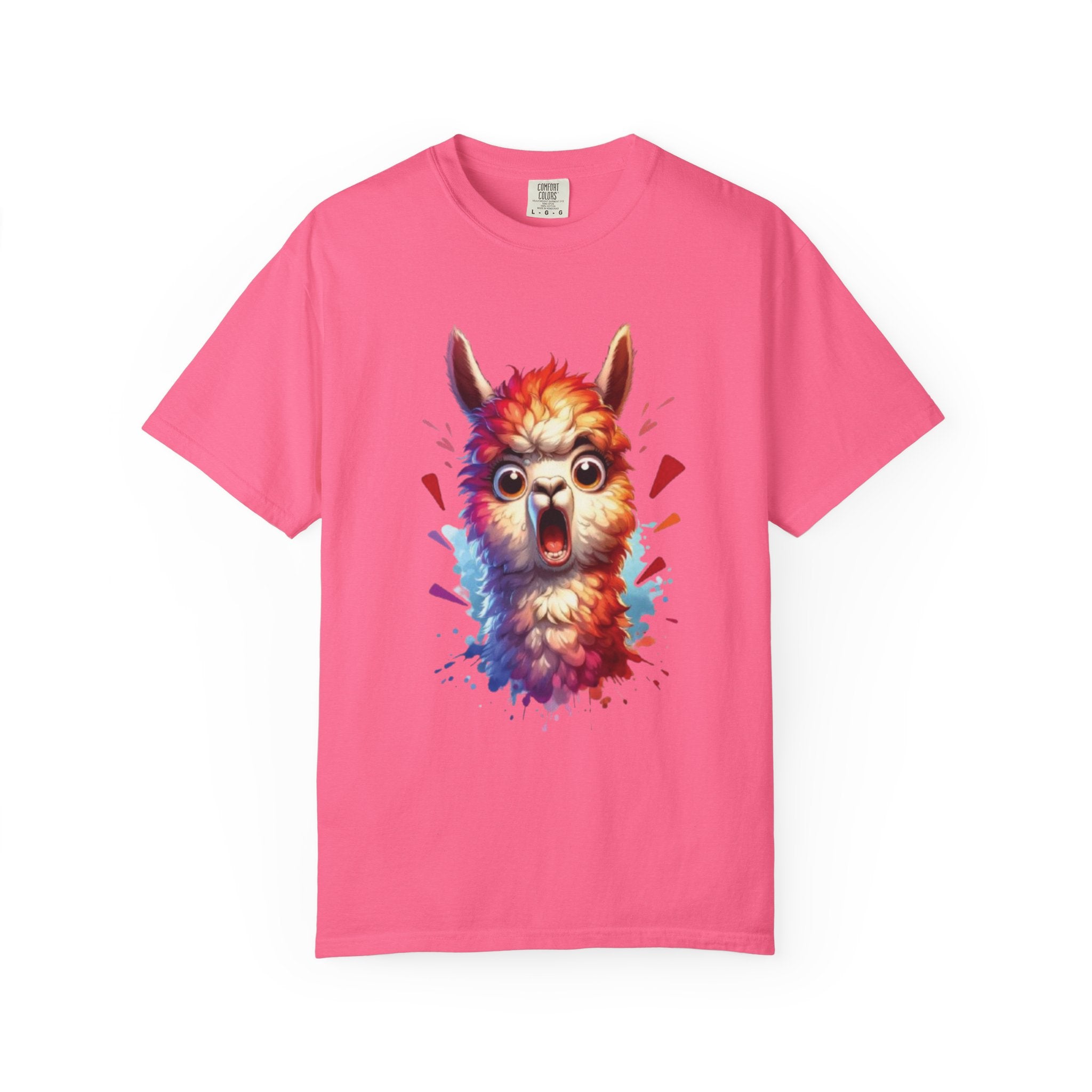Funny Llama  Graphic Tee– Fluffy Chaos & Drama Meme T-Shirt