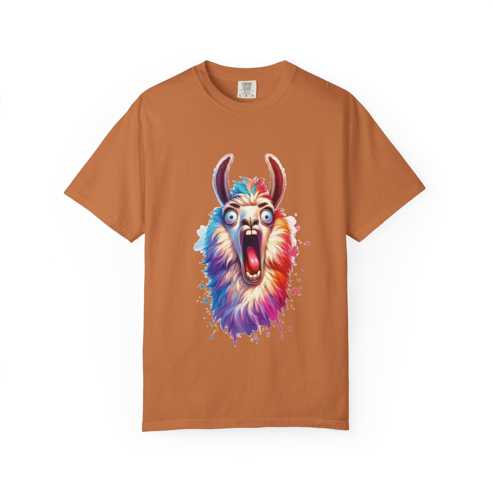 Hilarious Screaming Alpaca  – Spitting Mad Drama Meme T-Shirt