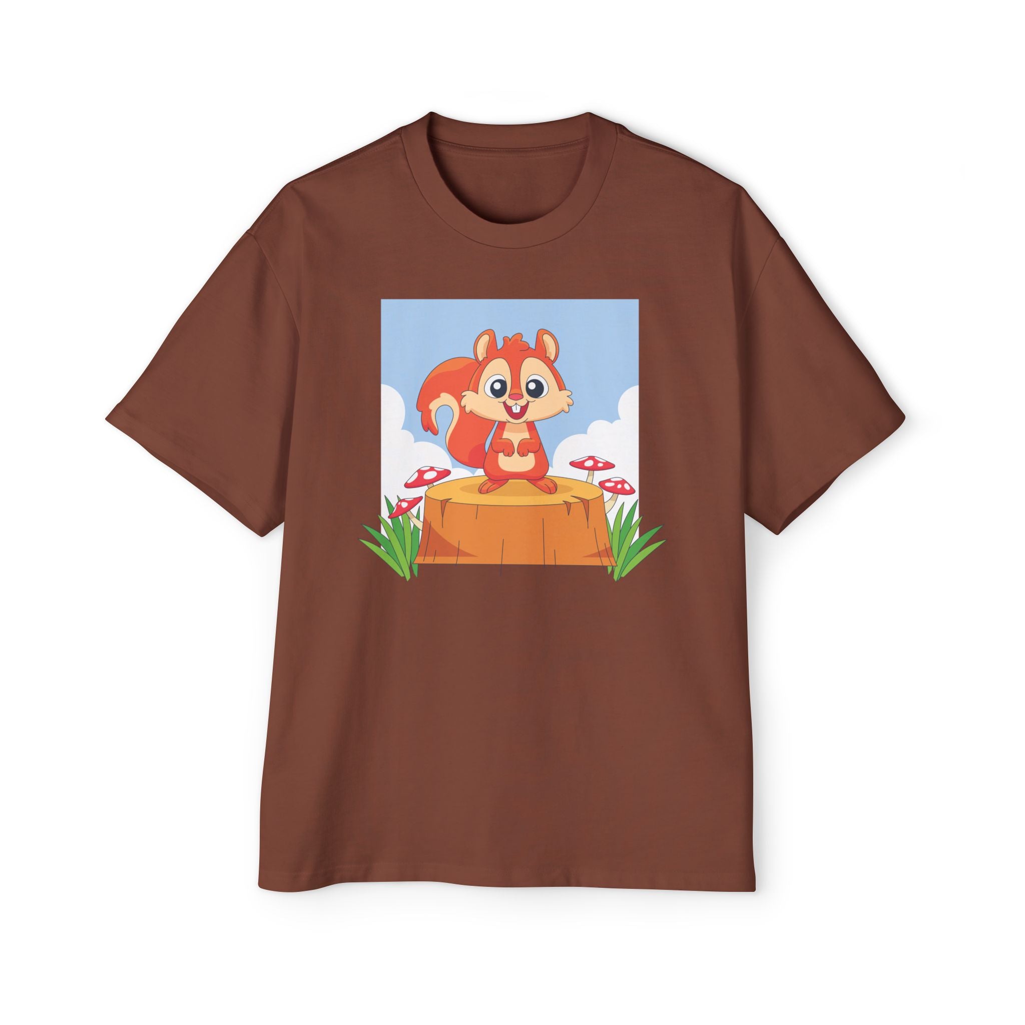 Happy Little Squirrel Cartoon T Shirt