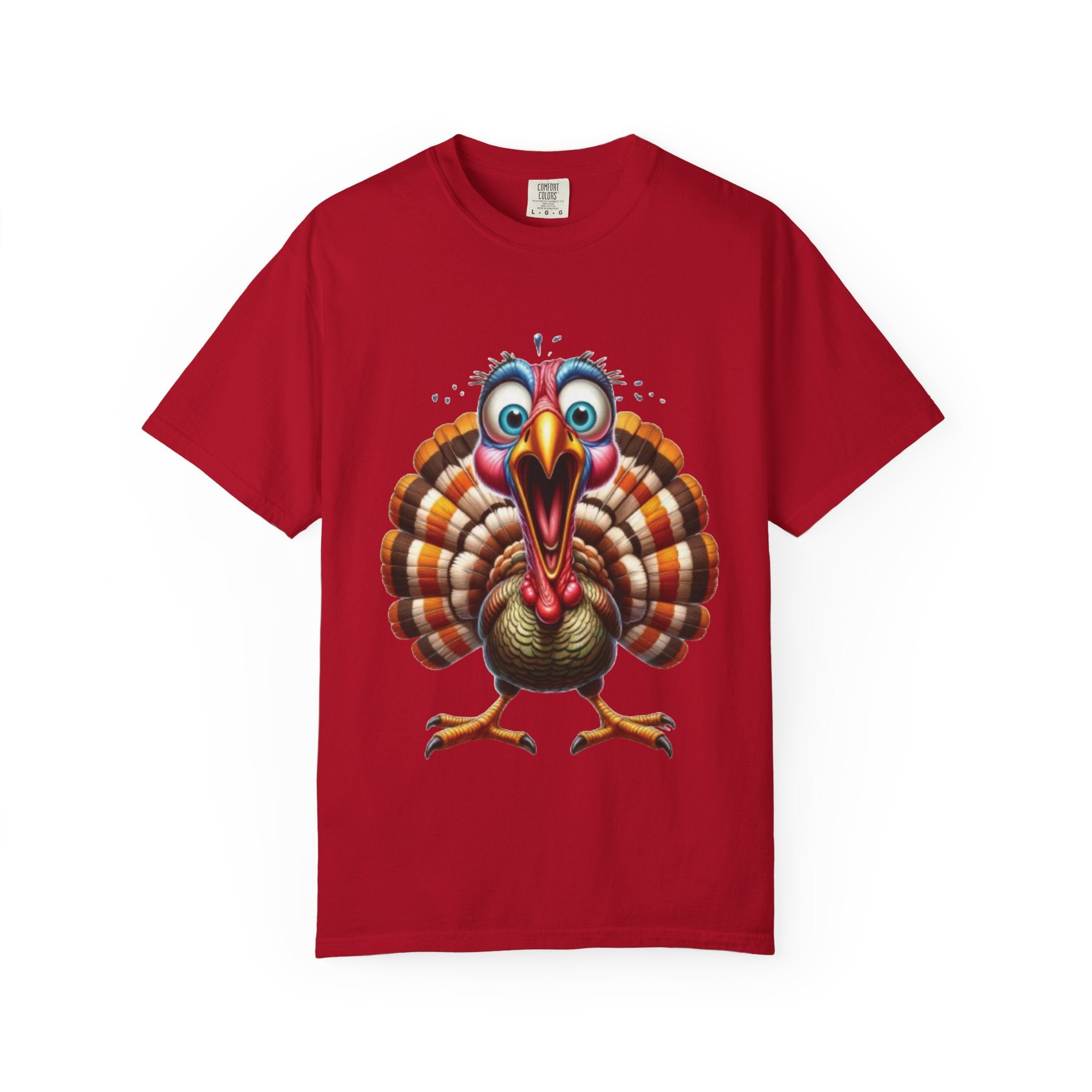 Funny Screaming Turkey-Graphic T-Shirt Design
