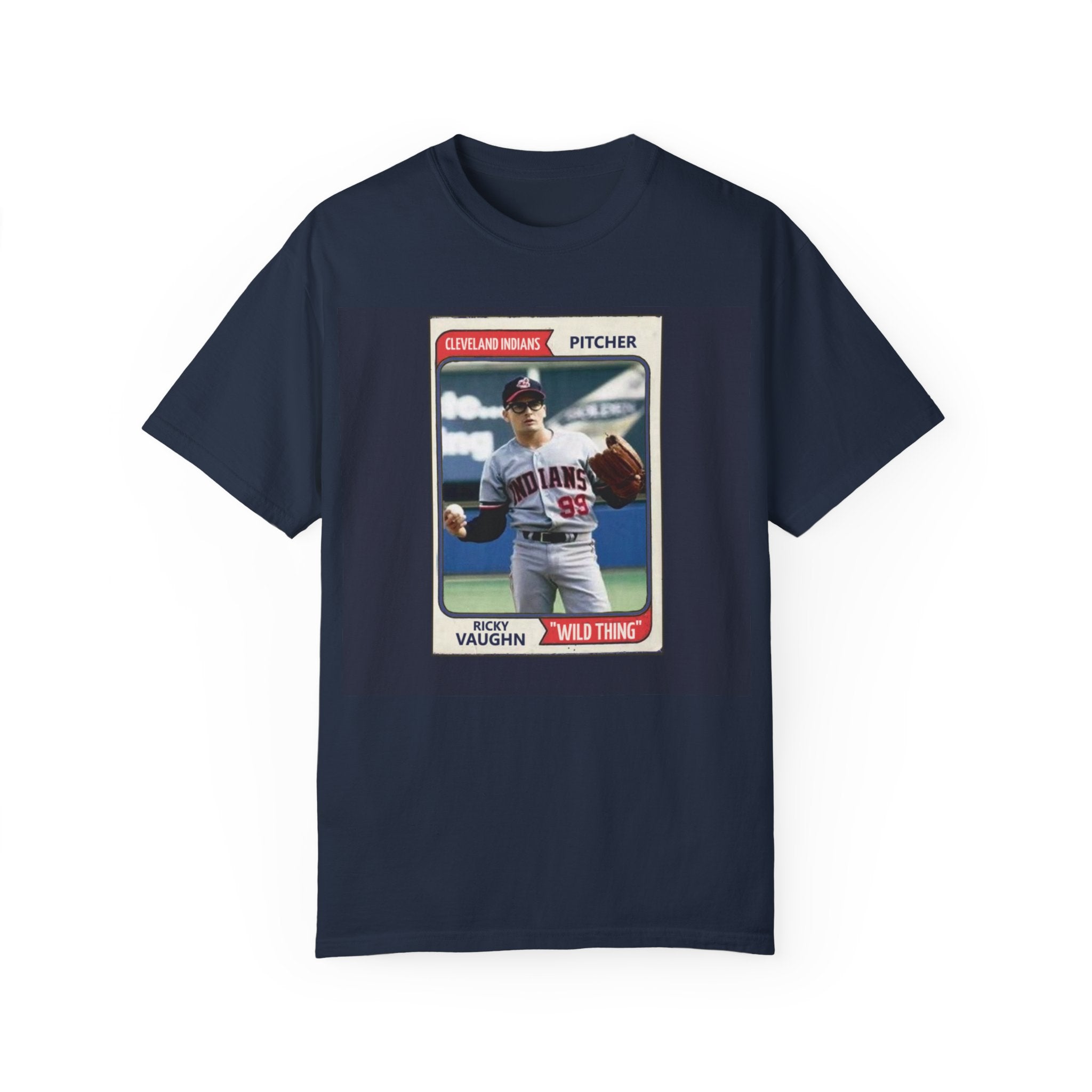 Major Leaque Ricky Vaughn Baseball Card T-Shirt