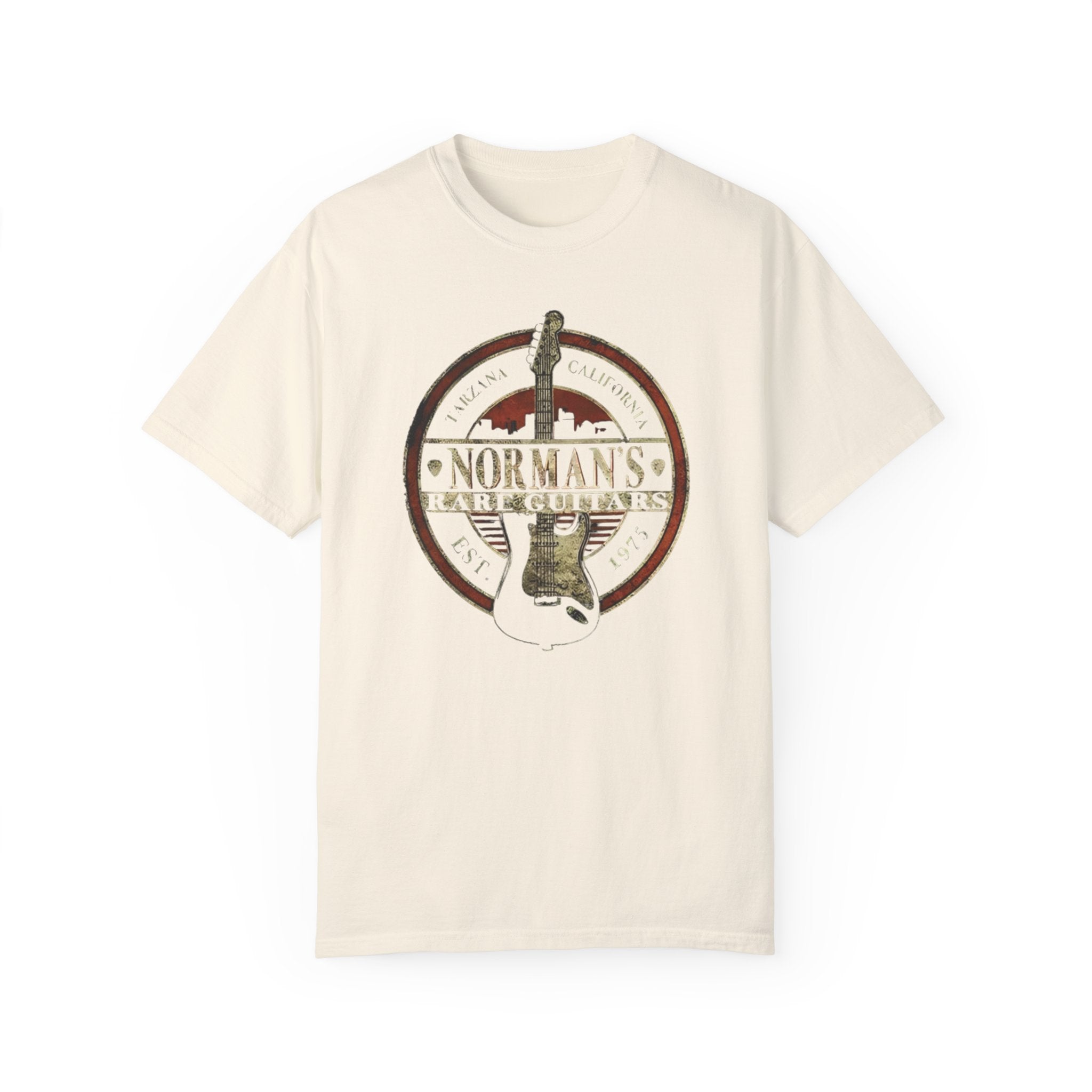 Norman's Rare Guitars Vintage T-Shirt – Classic Music Shop Tee for Guitar Enthusiasts