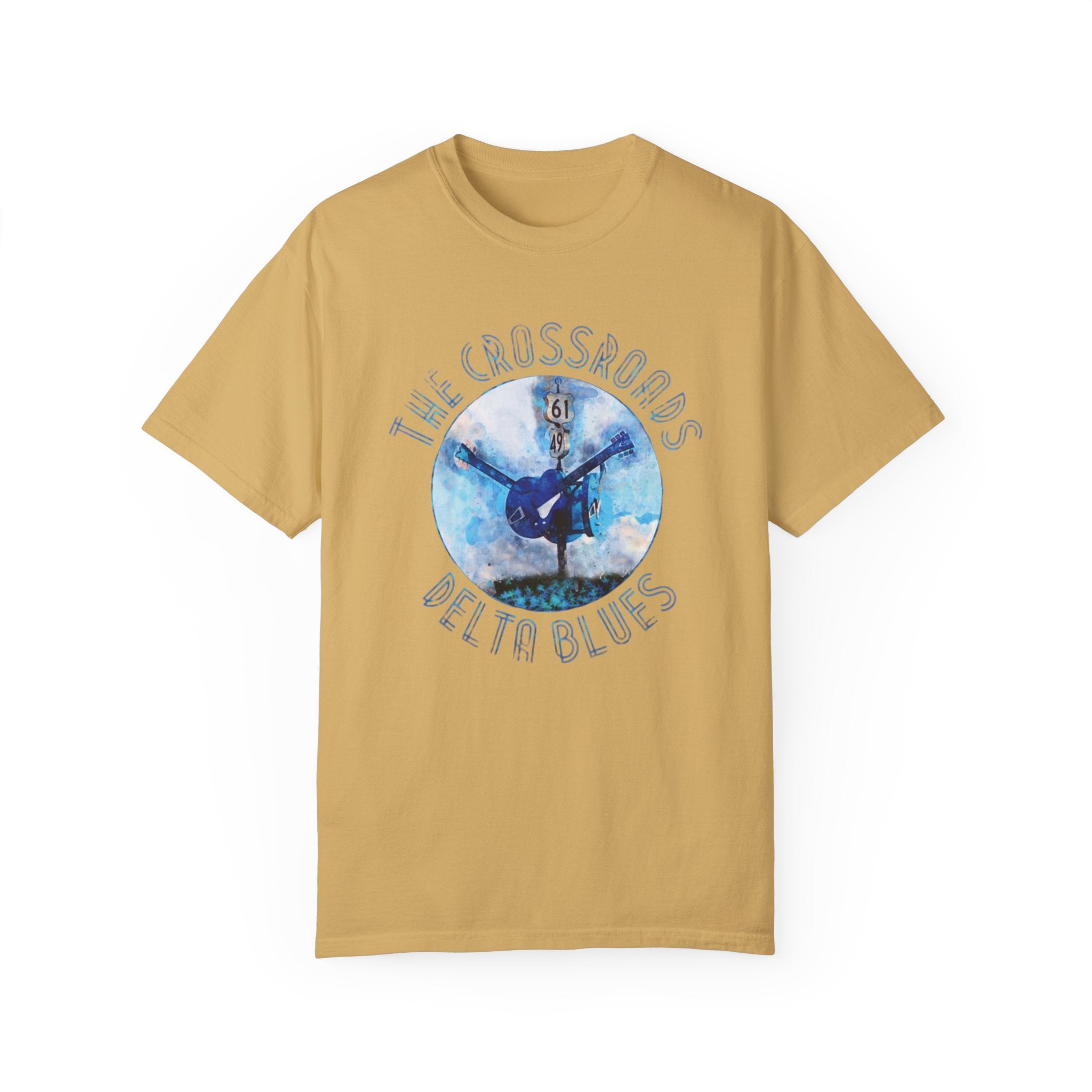 The Crossroads Delta Blues T-Shirt – Vintage Guitar Tee for Blues Music Fans